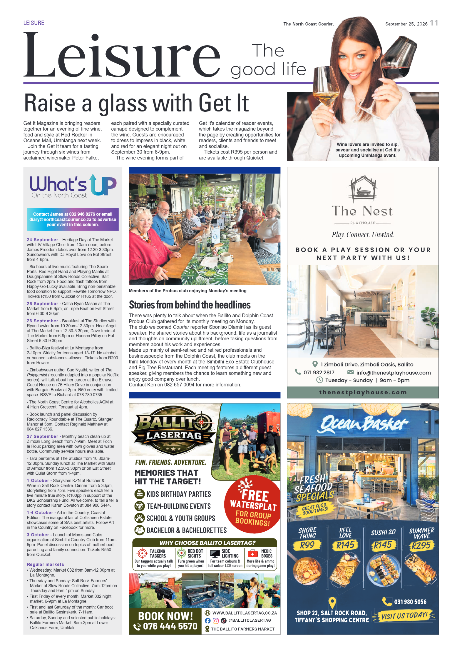 The North Coast Courier – 25 September 2026 page 11