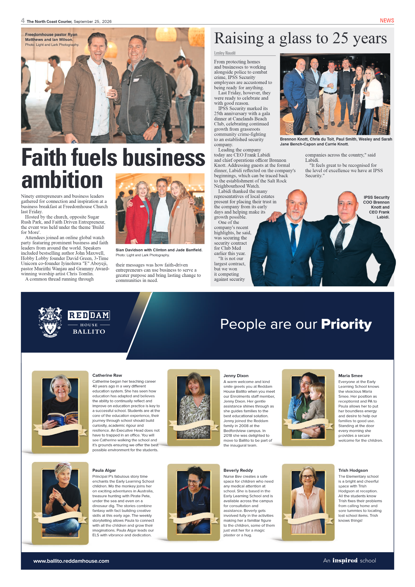 The North Coast Courier – 25 September 2026 page 4