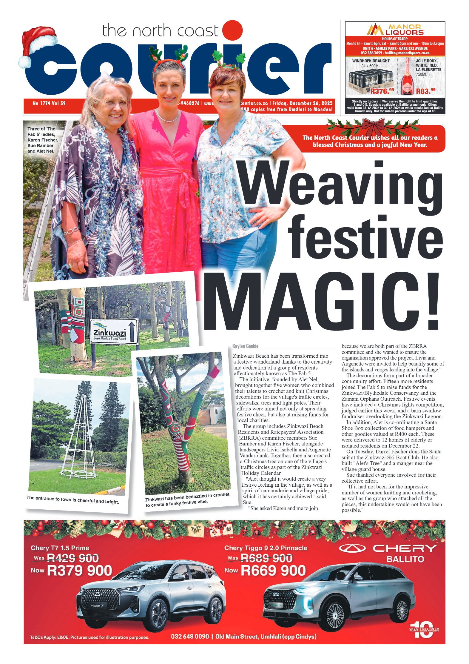 The North Coast Courier – 26 December 2025 page 1