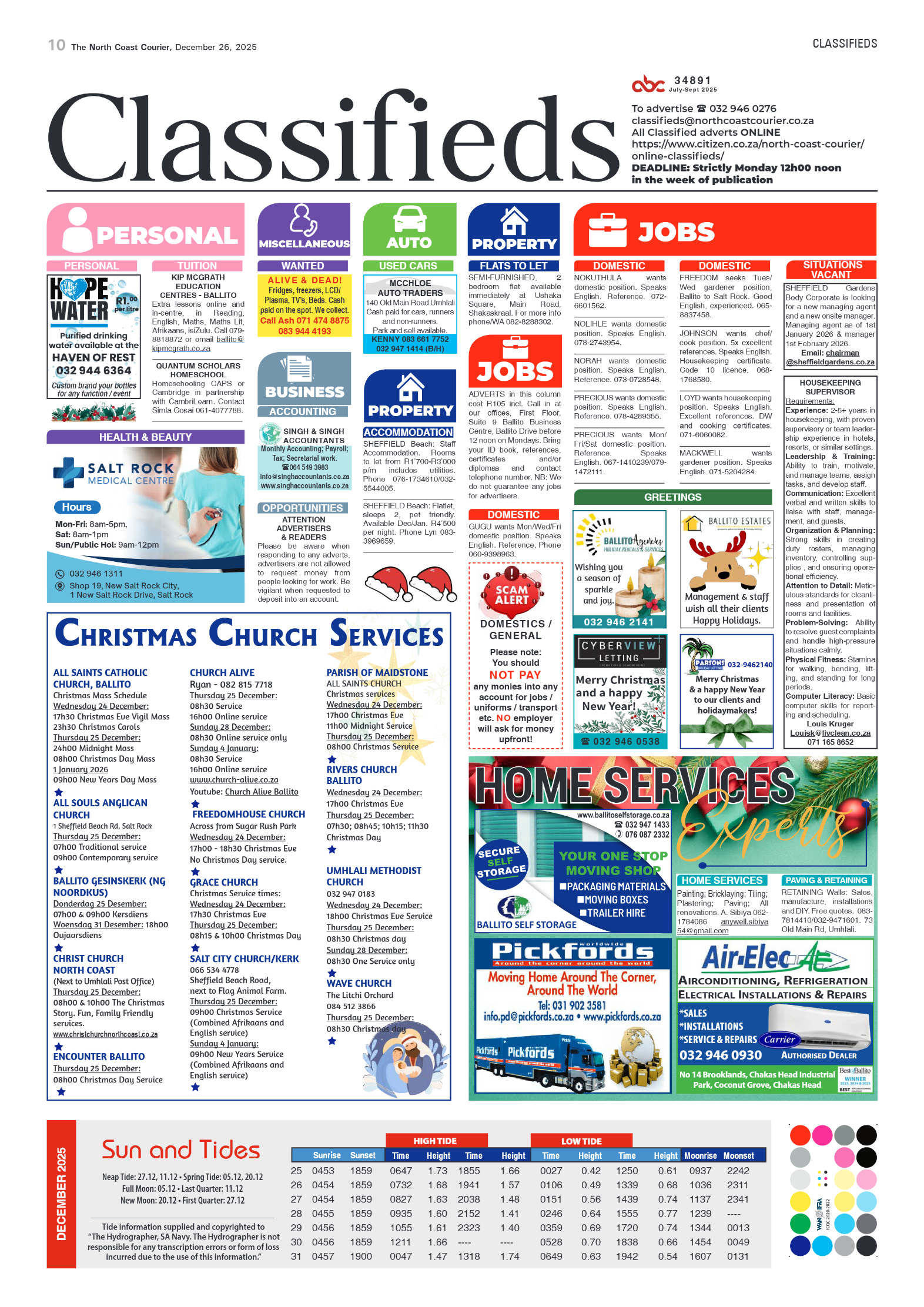 The North Coast Courier – 26 December 2025 page 10