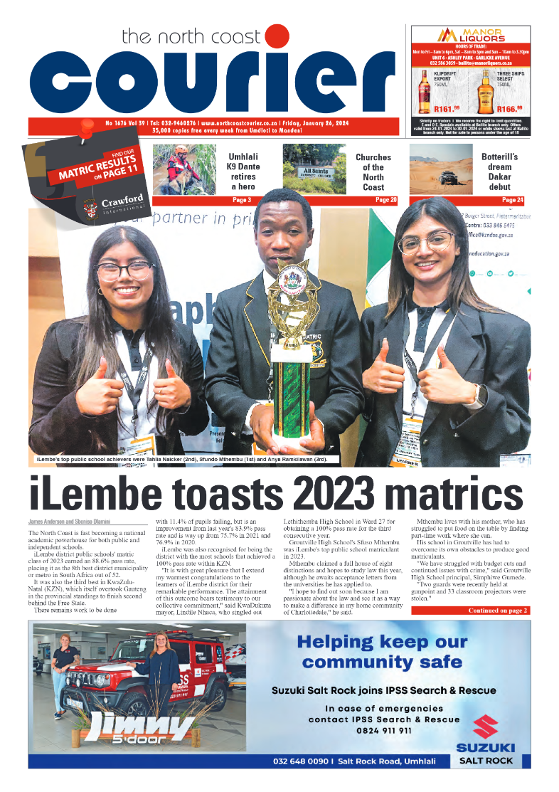 The North Coast Courier 26 January 2024 page 1