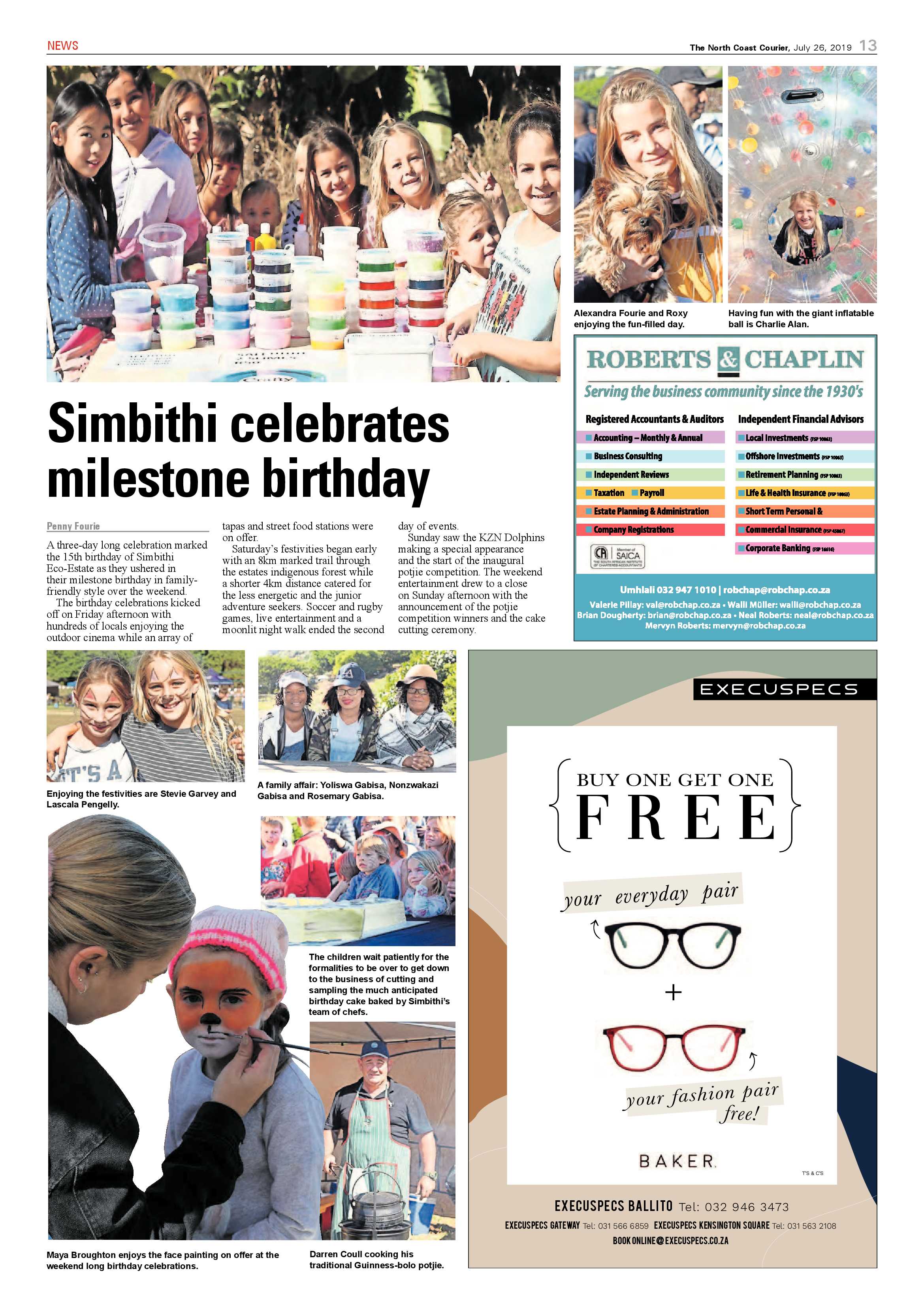 The North Coast Courier 26 July 2019 page 13