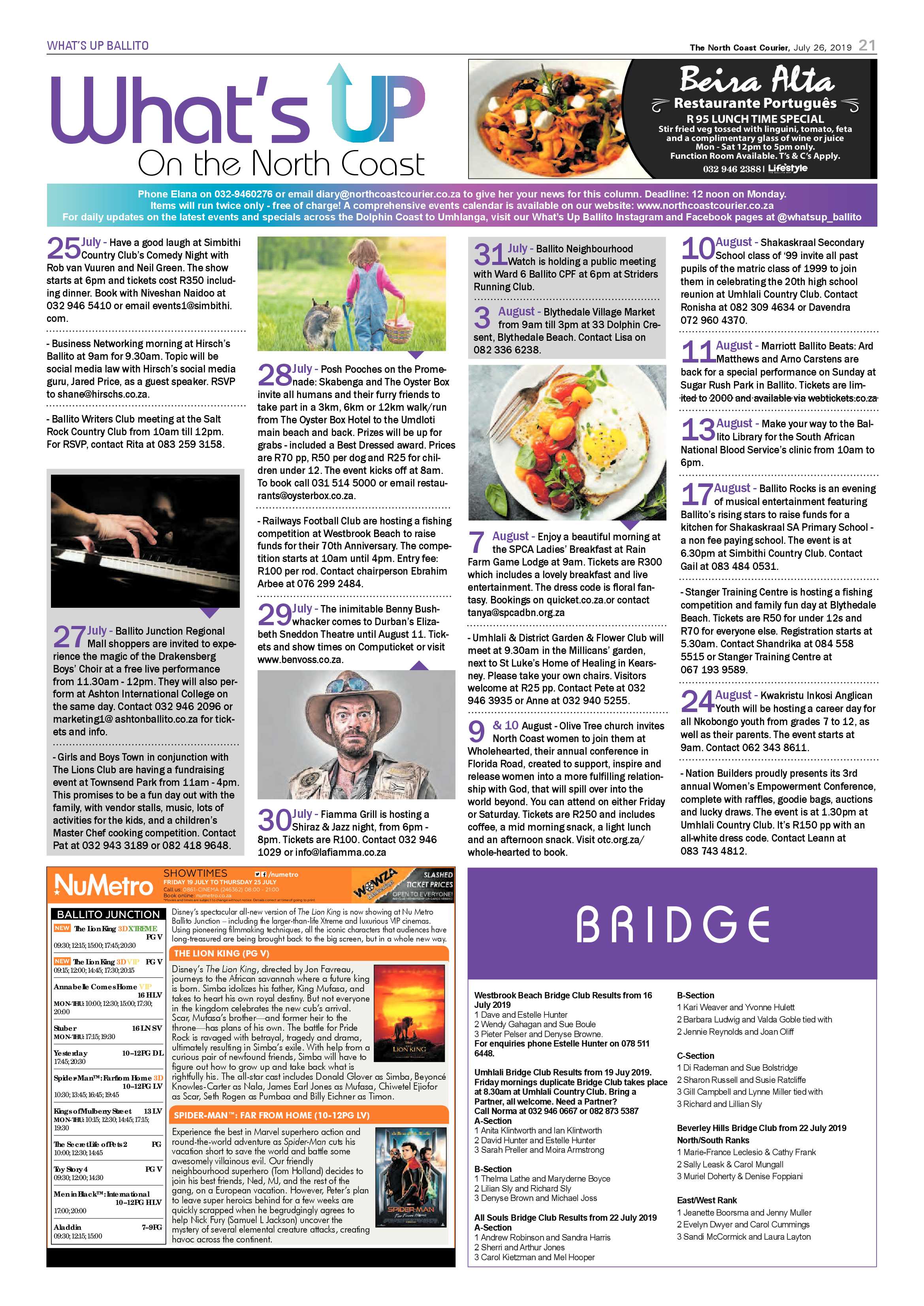 The North Coast Courier 26 July 2019 page 21