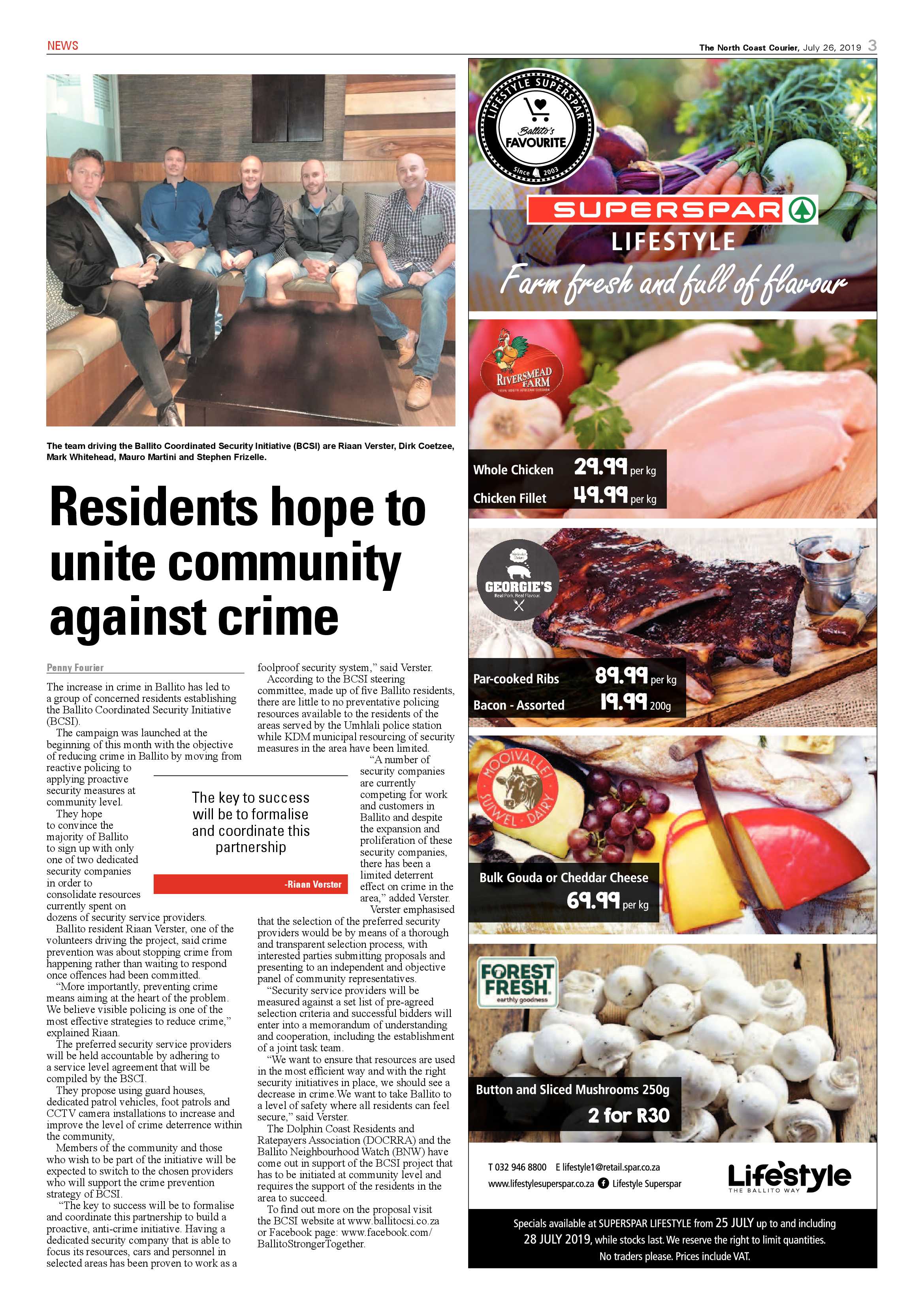 The North Coast Courier 26 July 2019 page 3