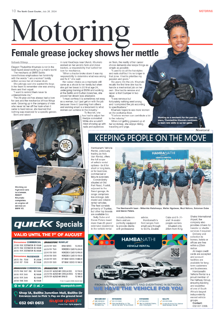 The North Coast Courier – 26 July 2024 page 10