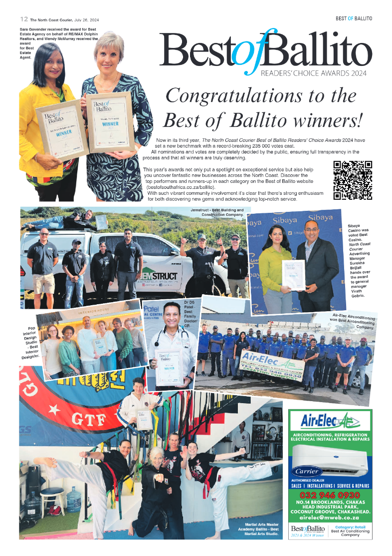 The North Coast Courier – 26 July 2024 page 12