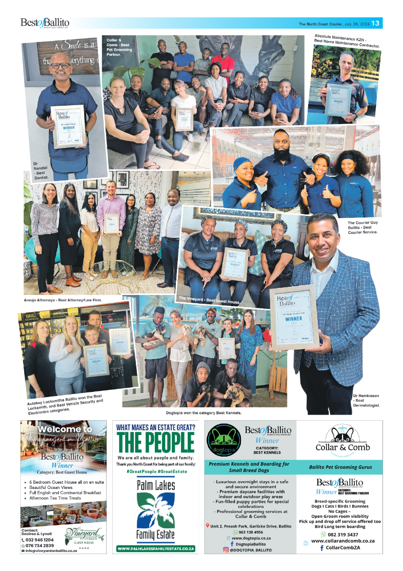 The North Coast Courier – 26 July 2024 page 13