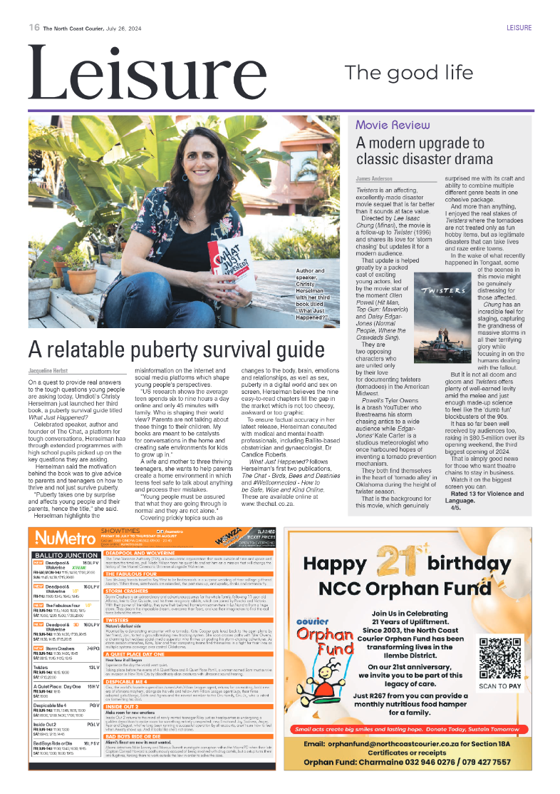 The North Coast Courier – 26 July 2024 page 16