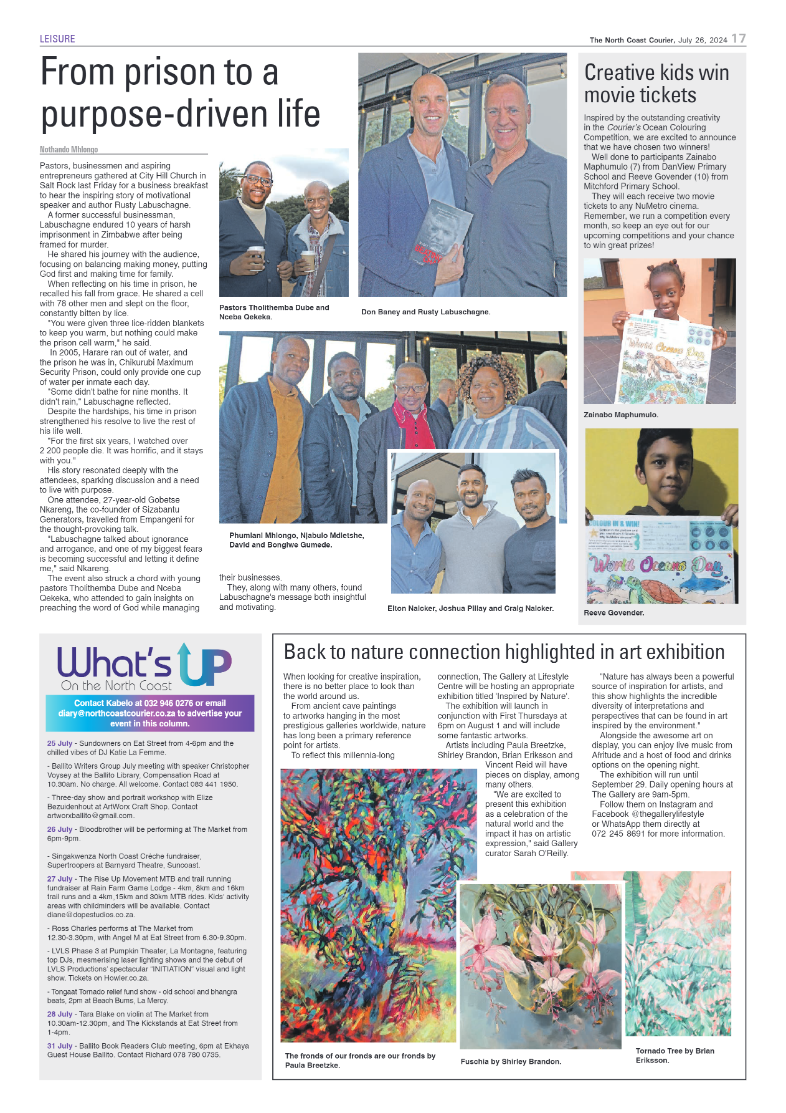 The North Coast Courier – 26 July 2024 page 17