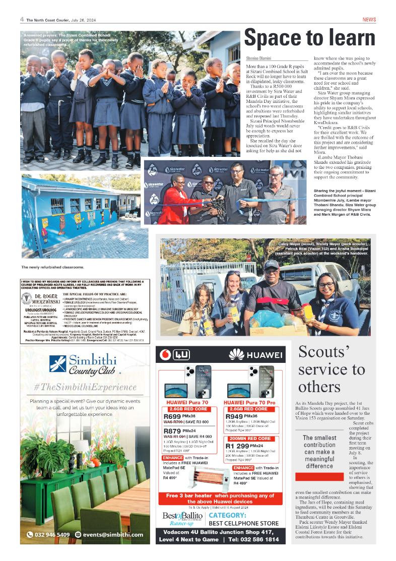 The North Coast Courier – 26 July 2024 page 4