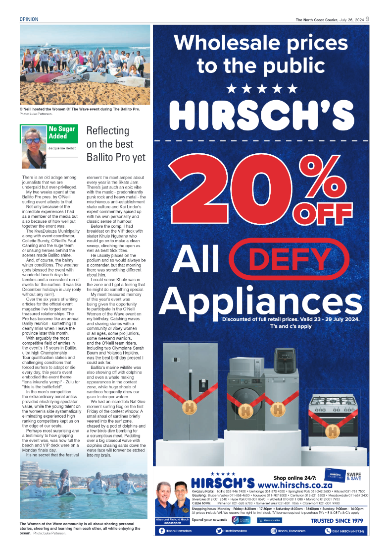 The North Coast Courier – 26 July 2024 page 9