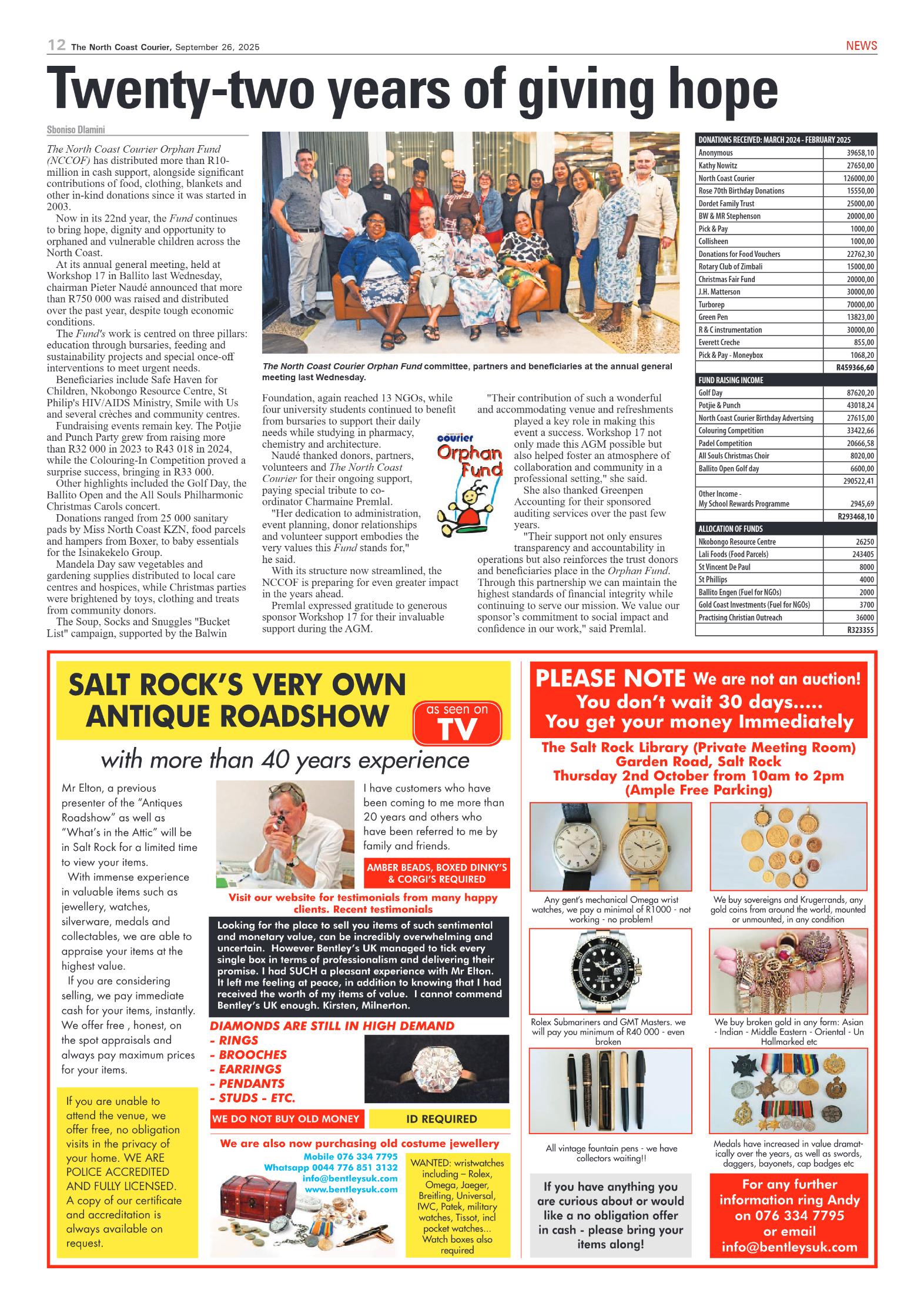 The North Coast Courier – 26 September 2025 page 12