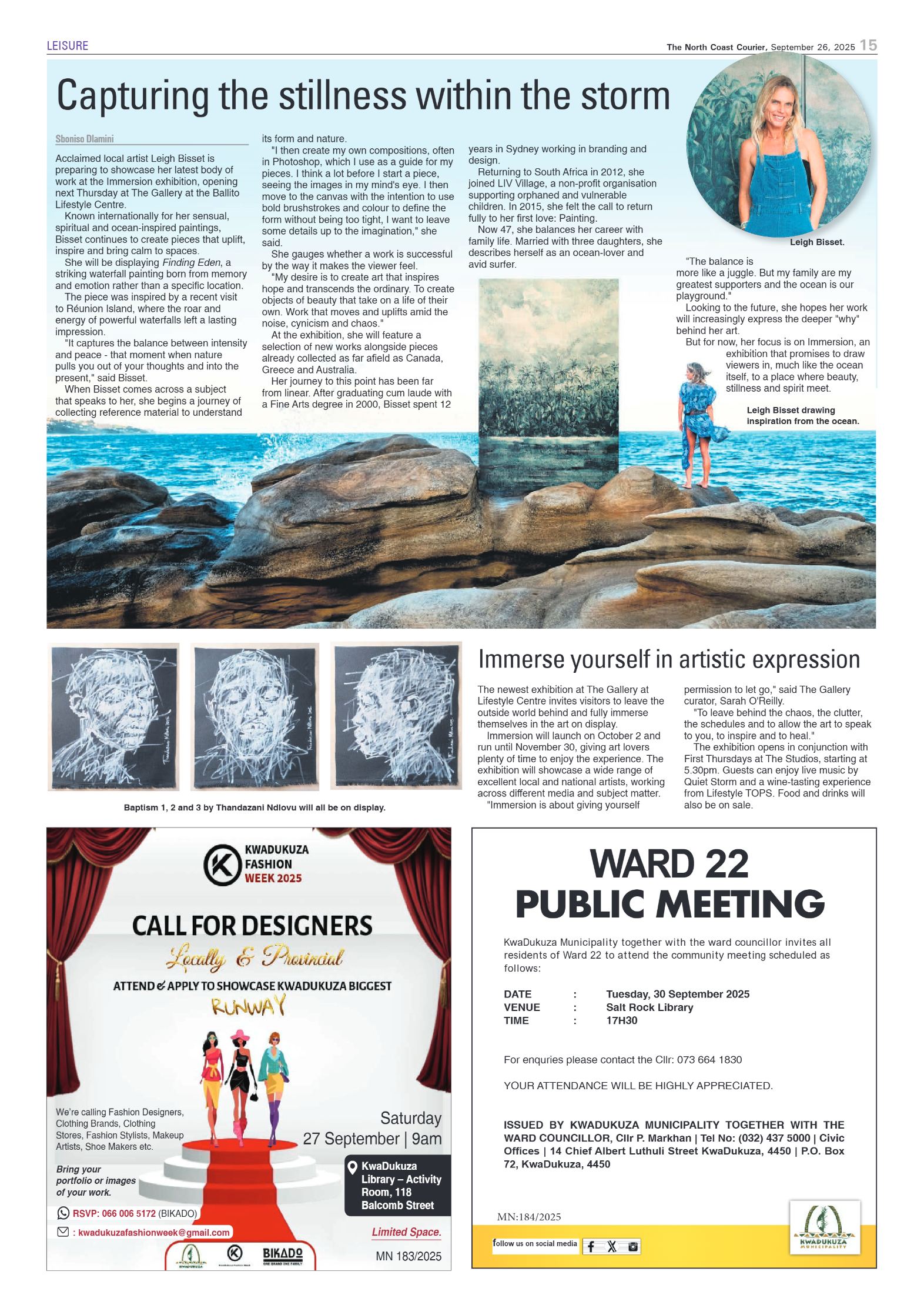 The North Coast Courier – 26 September 2025 page 15