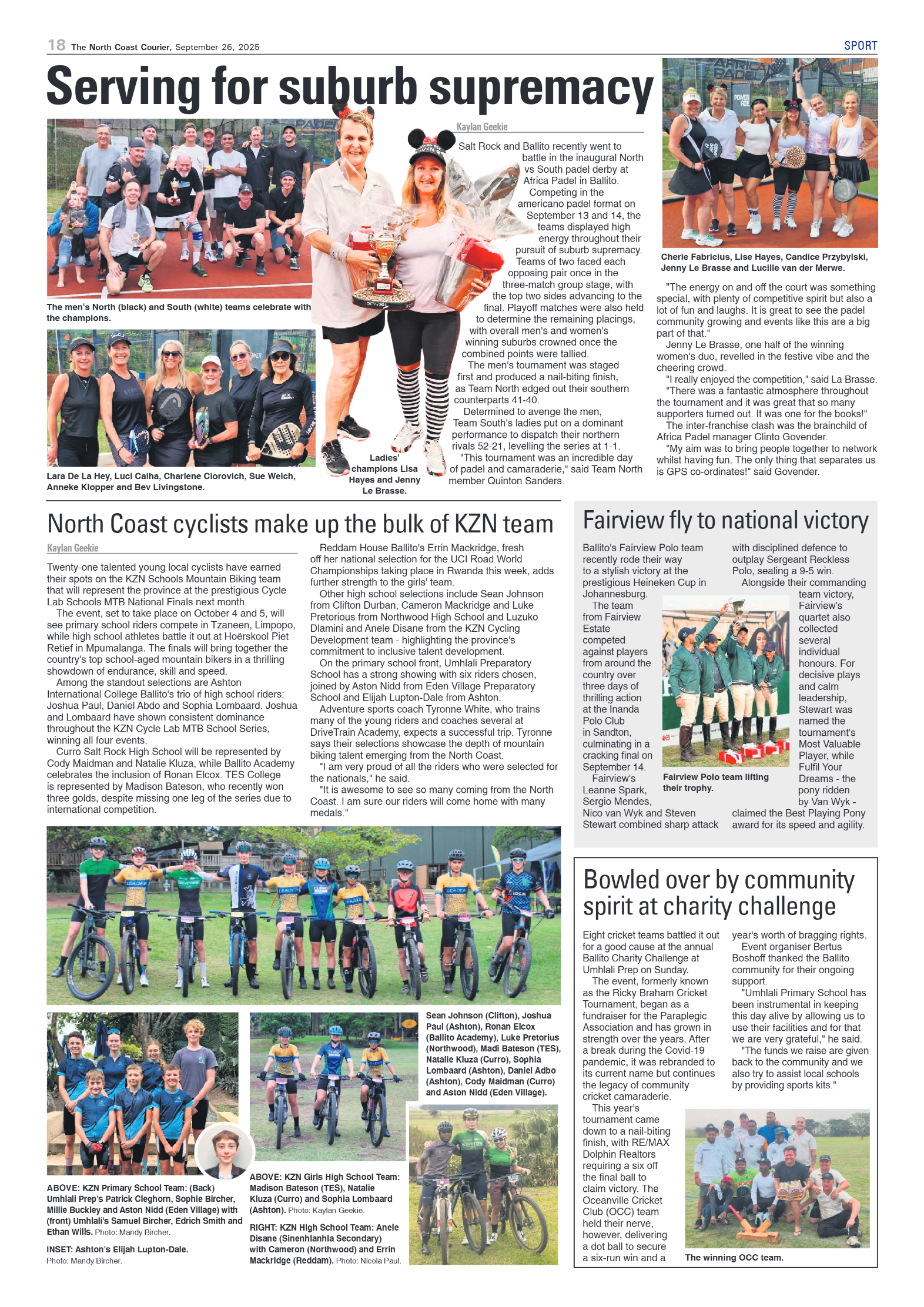 The North Coast Courier – 26 September 2025 page 18