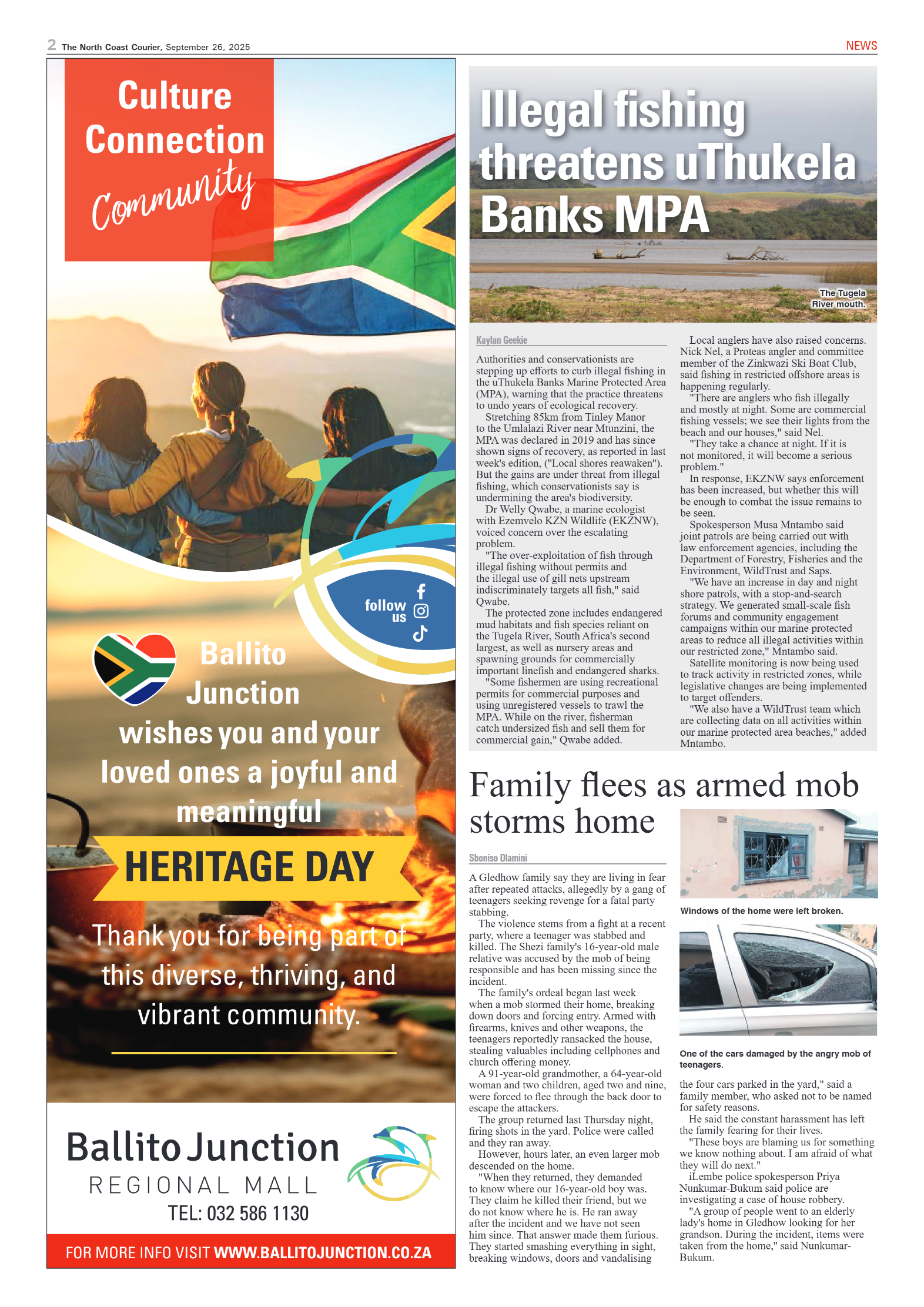 The North Coast Courier – 26 September 2025 page 2