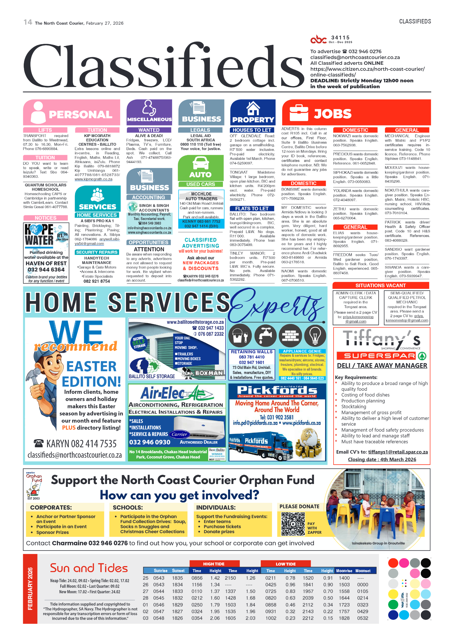 The North Coast Courier – 27 February 2026 page 14