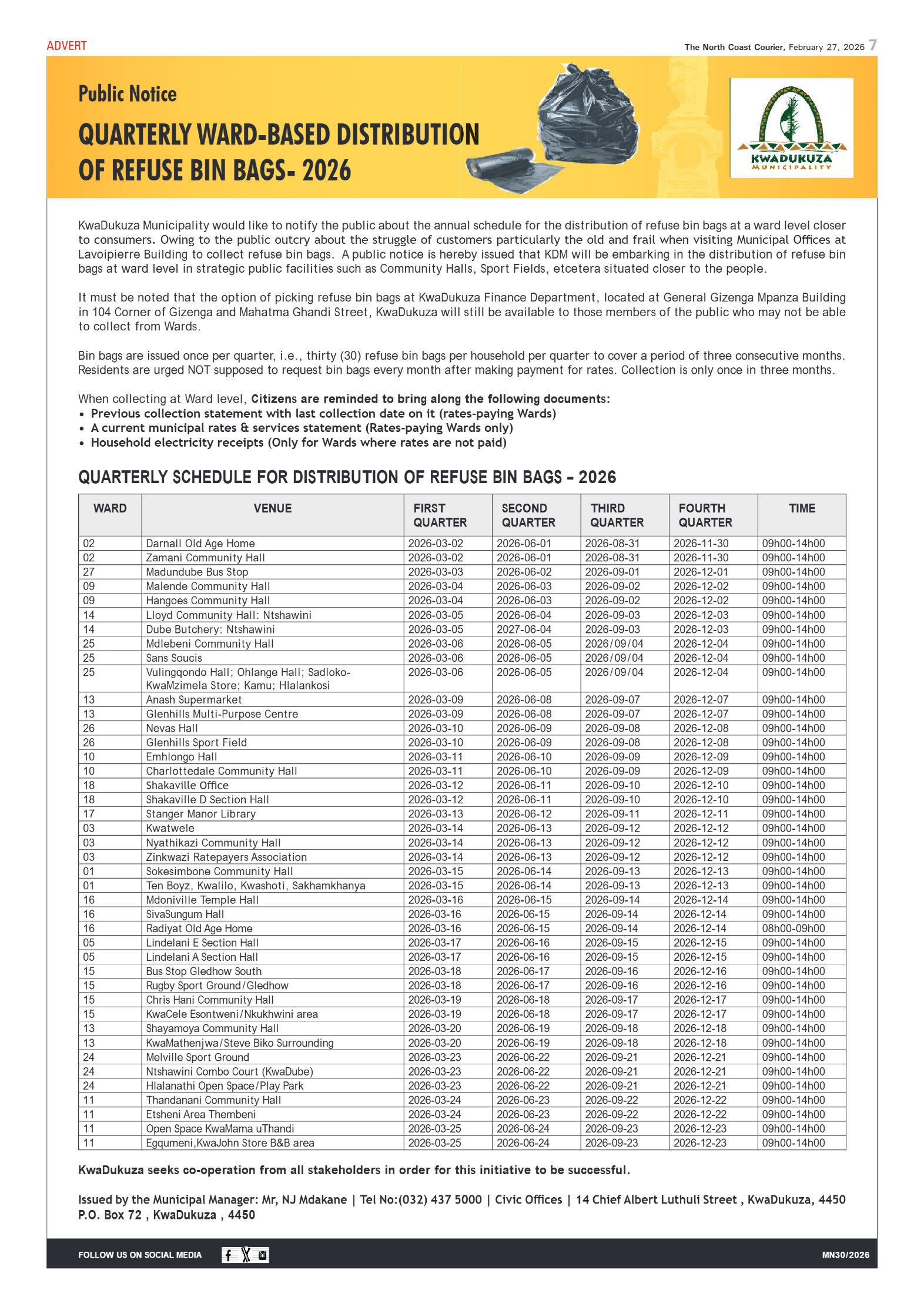 The North Coast Courier – 27 February 2026 page 7