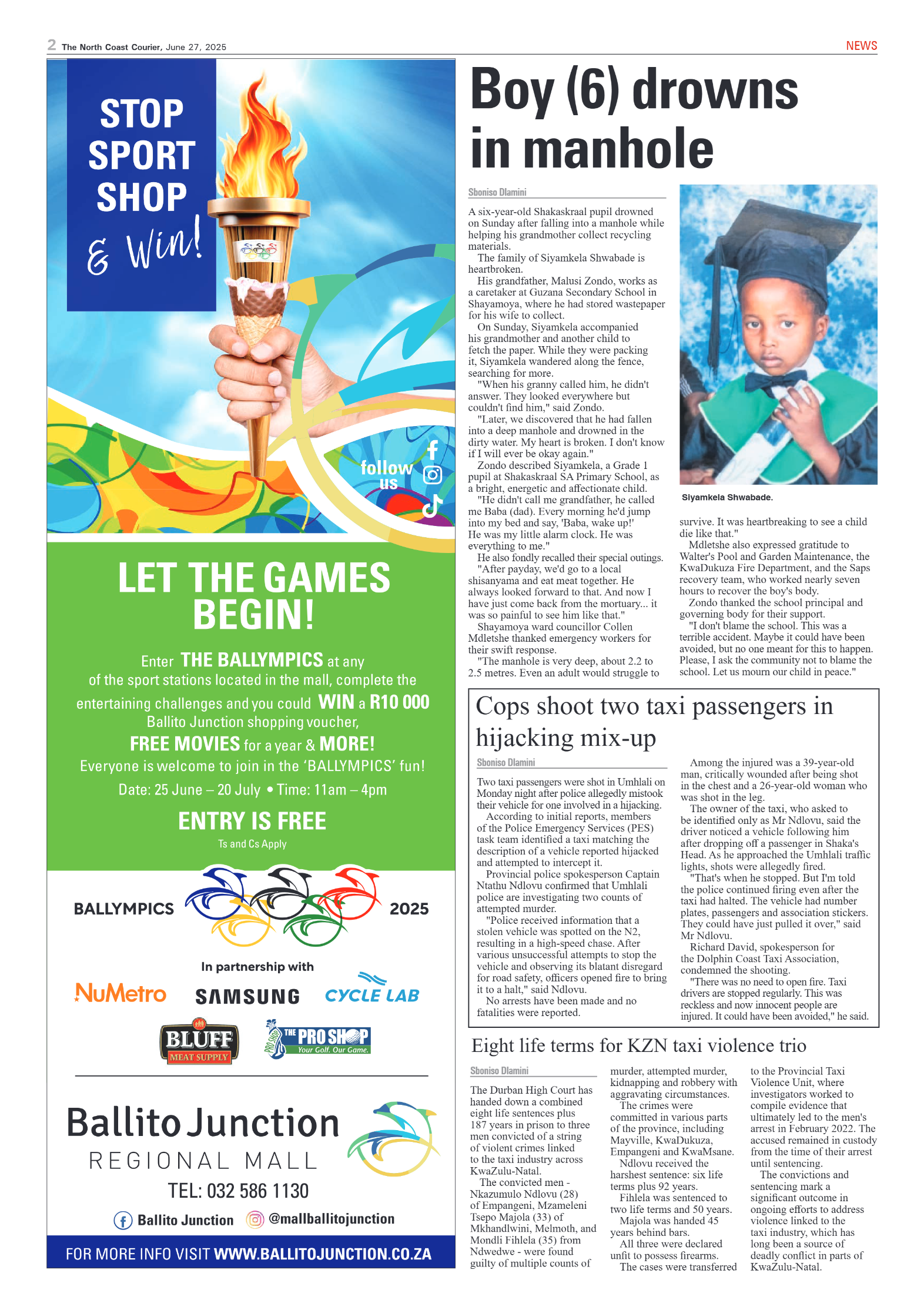 The North Coast Courier – 27 June 2025 page 2
