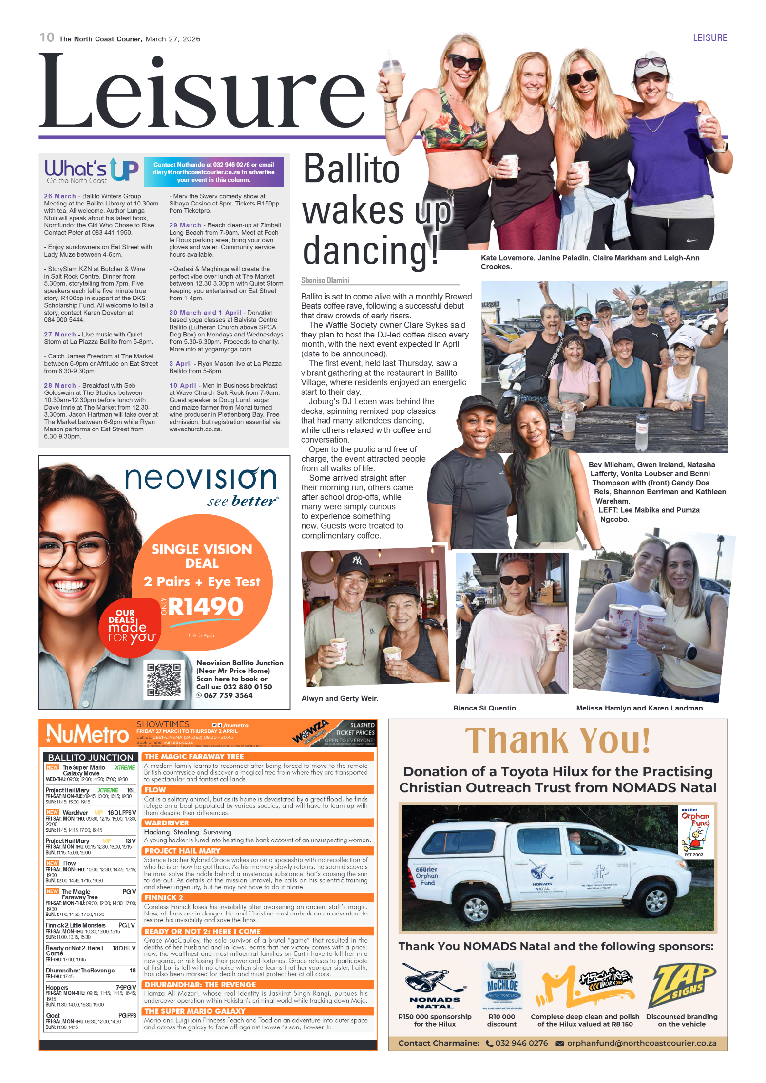 The North Coast Courier – 27 March 2026 page 10