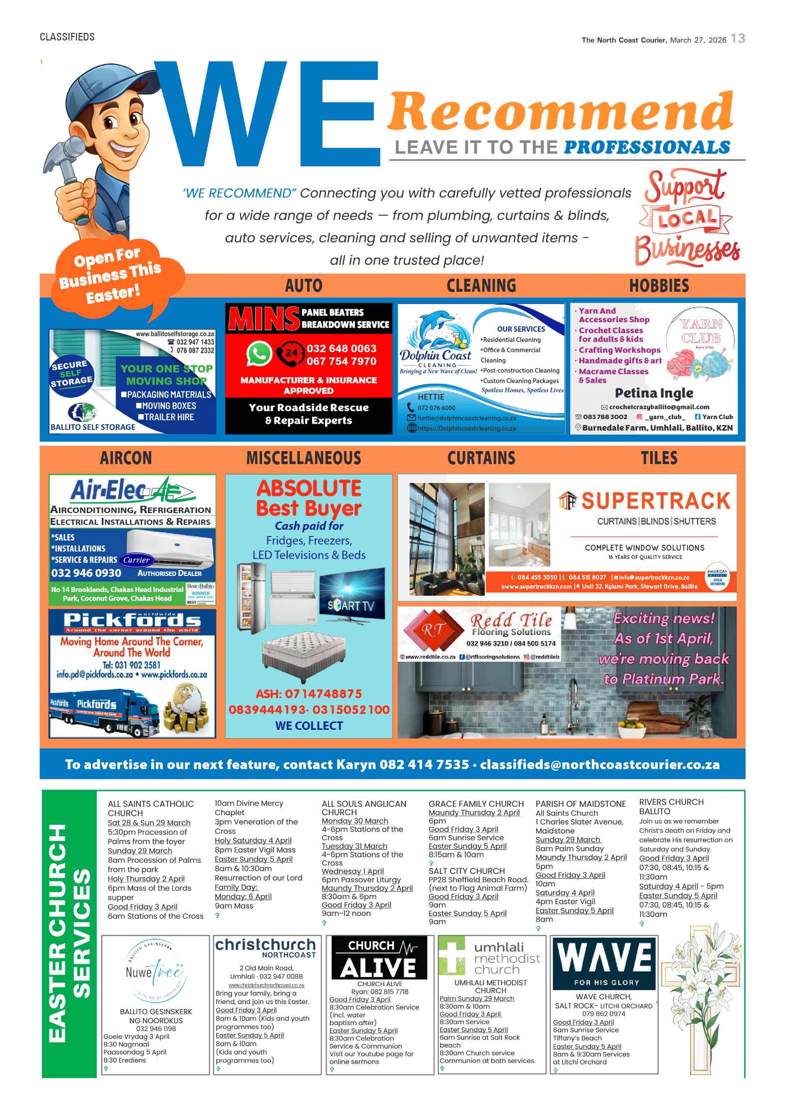 The North Coast Courier – 27 March 2026 page 13