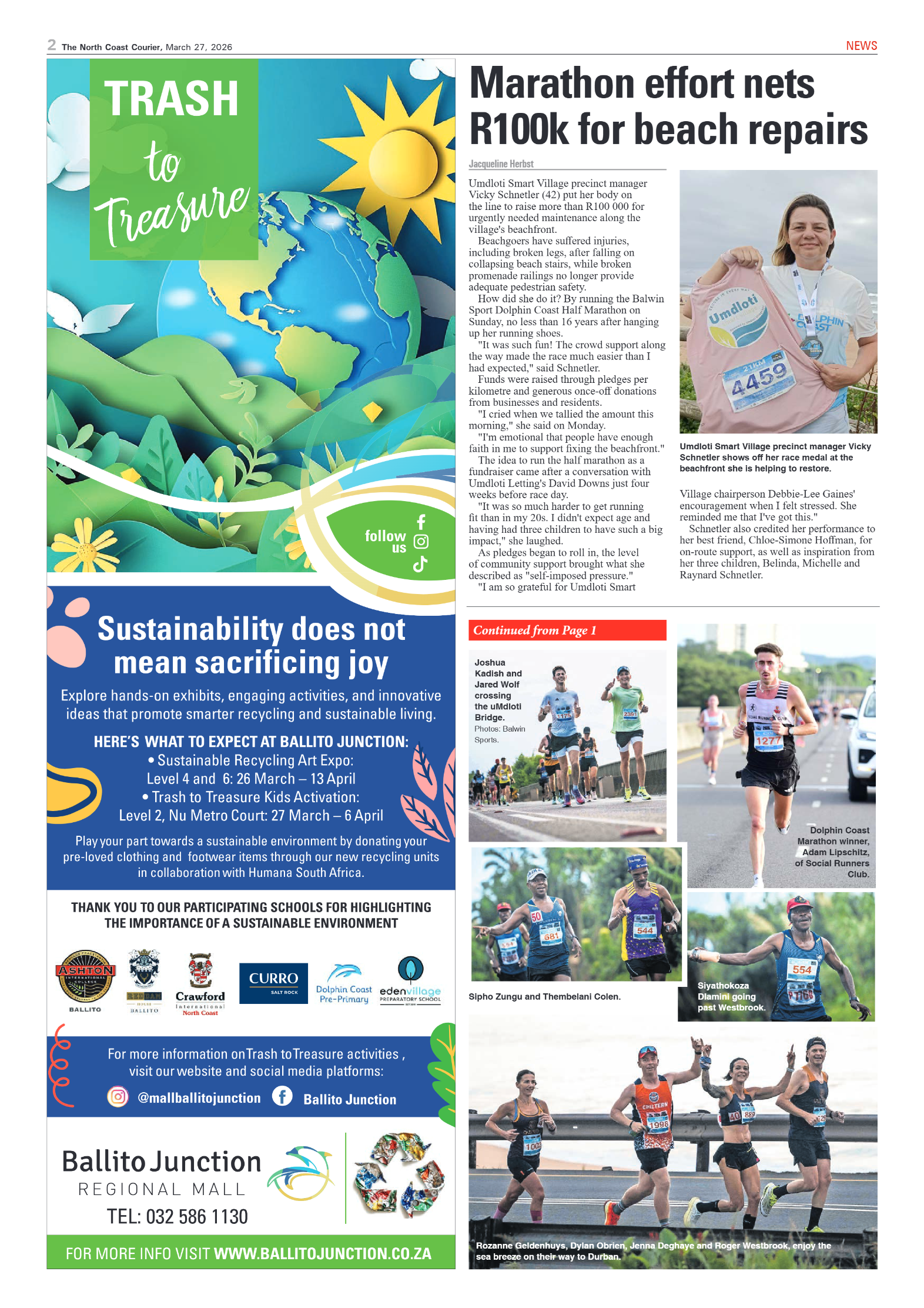 The North Coast Courier – 27 March 2026 page 2