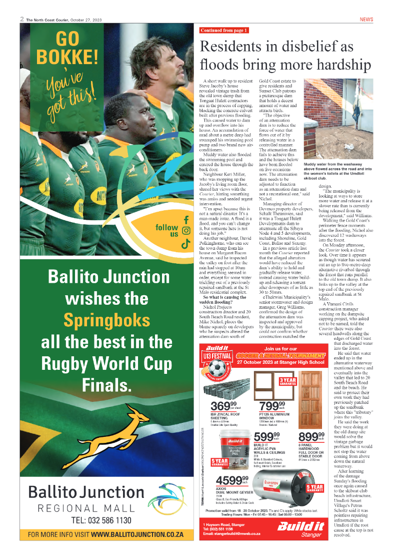 The North Coast Courier 27 October 2023 page 2