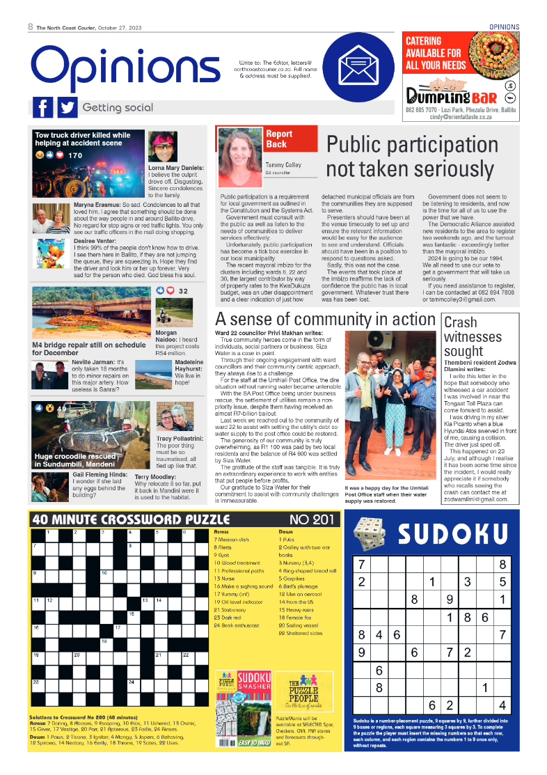 The North Coast Courier 27 October 2023 page 8