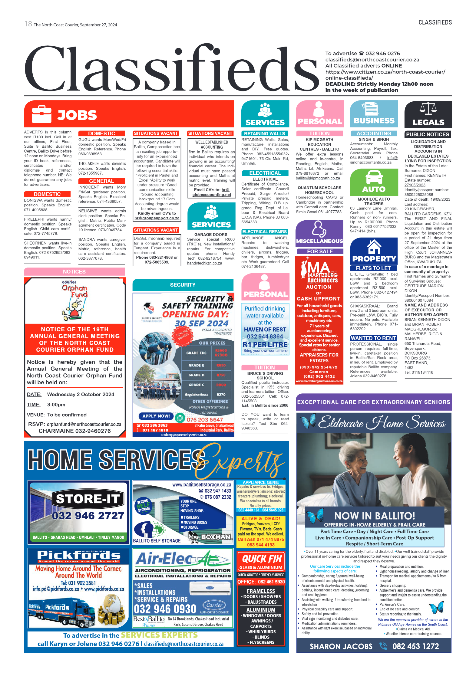 The North Coast Courier – 27 September 2024 page 18