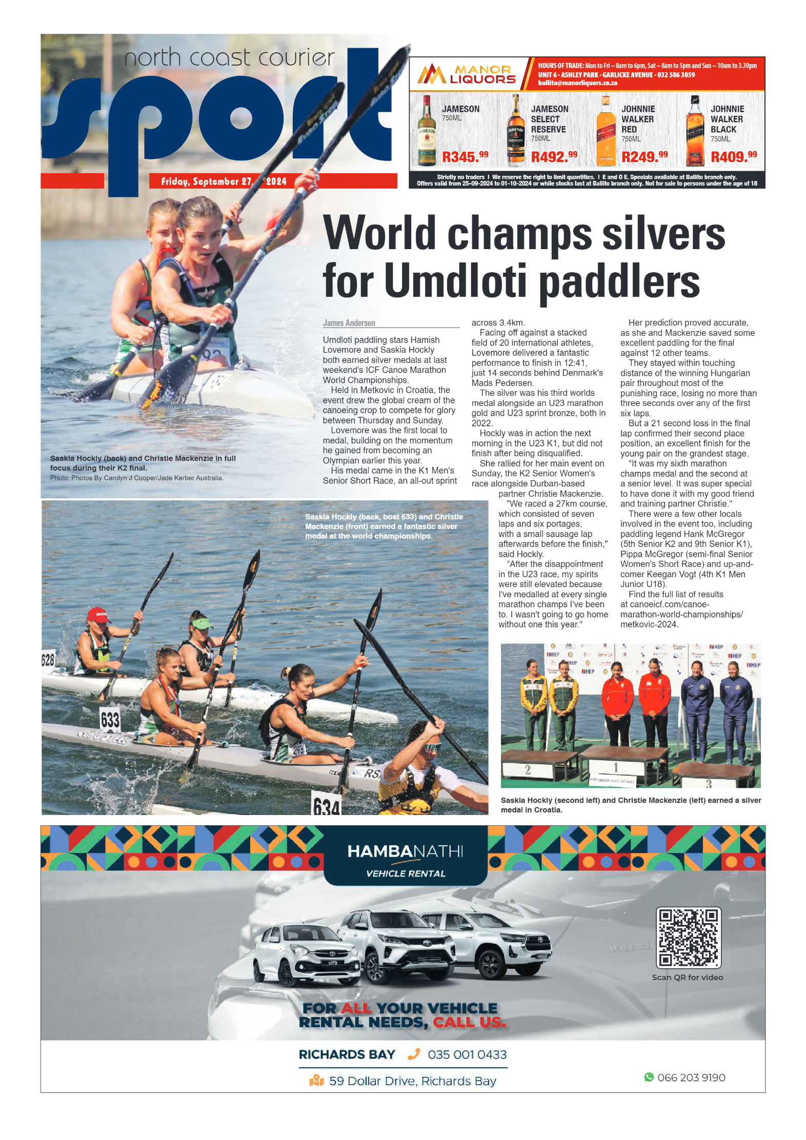 The North Coast Courier – 27 September 2024 page 20