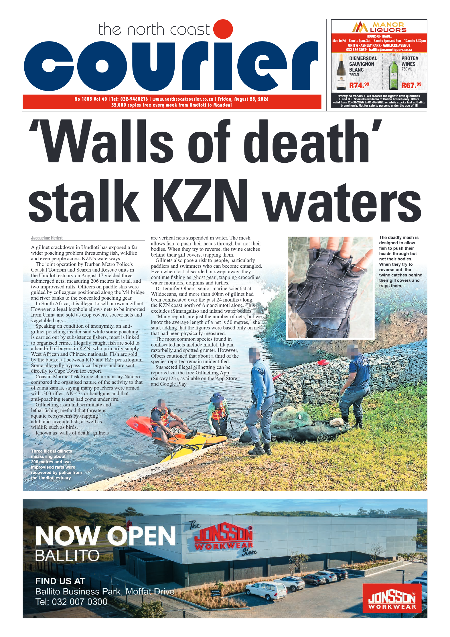 The North Coast Courier – 28 August 2026 page 1