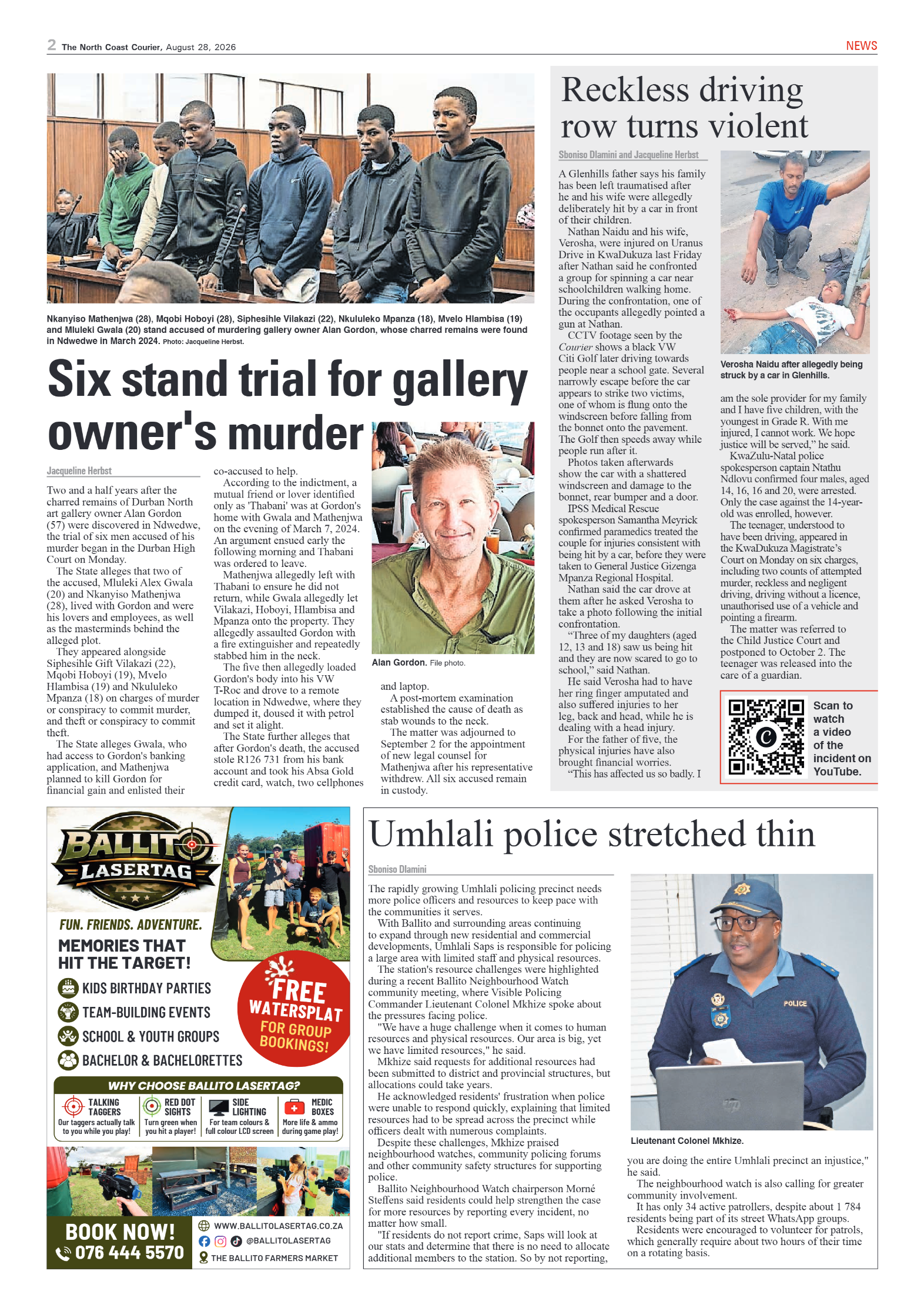 The North Coast Courier – 28 August 2026 page 2