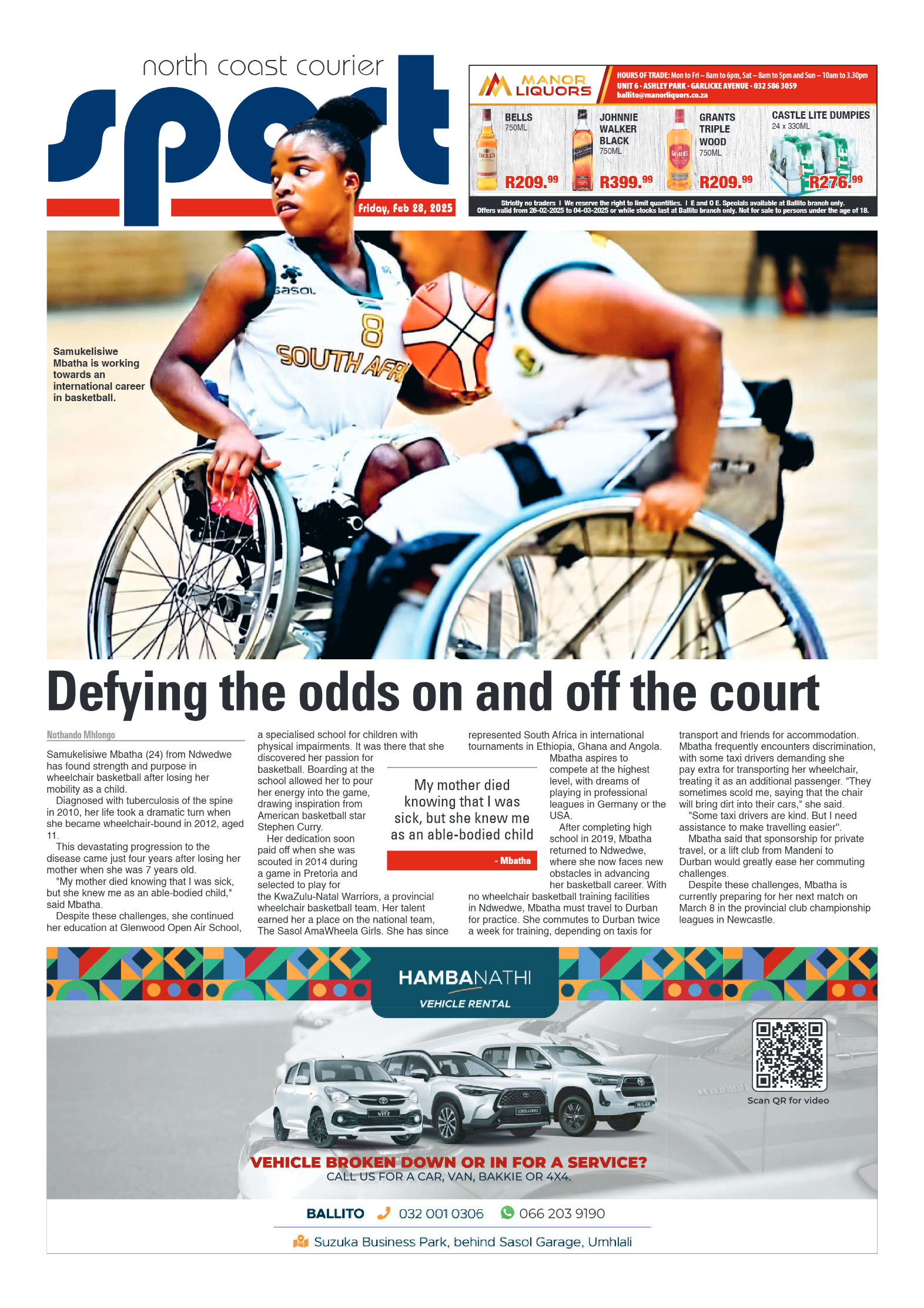 The North Coast Courier – 28 February 2025 page 16