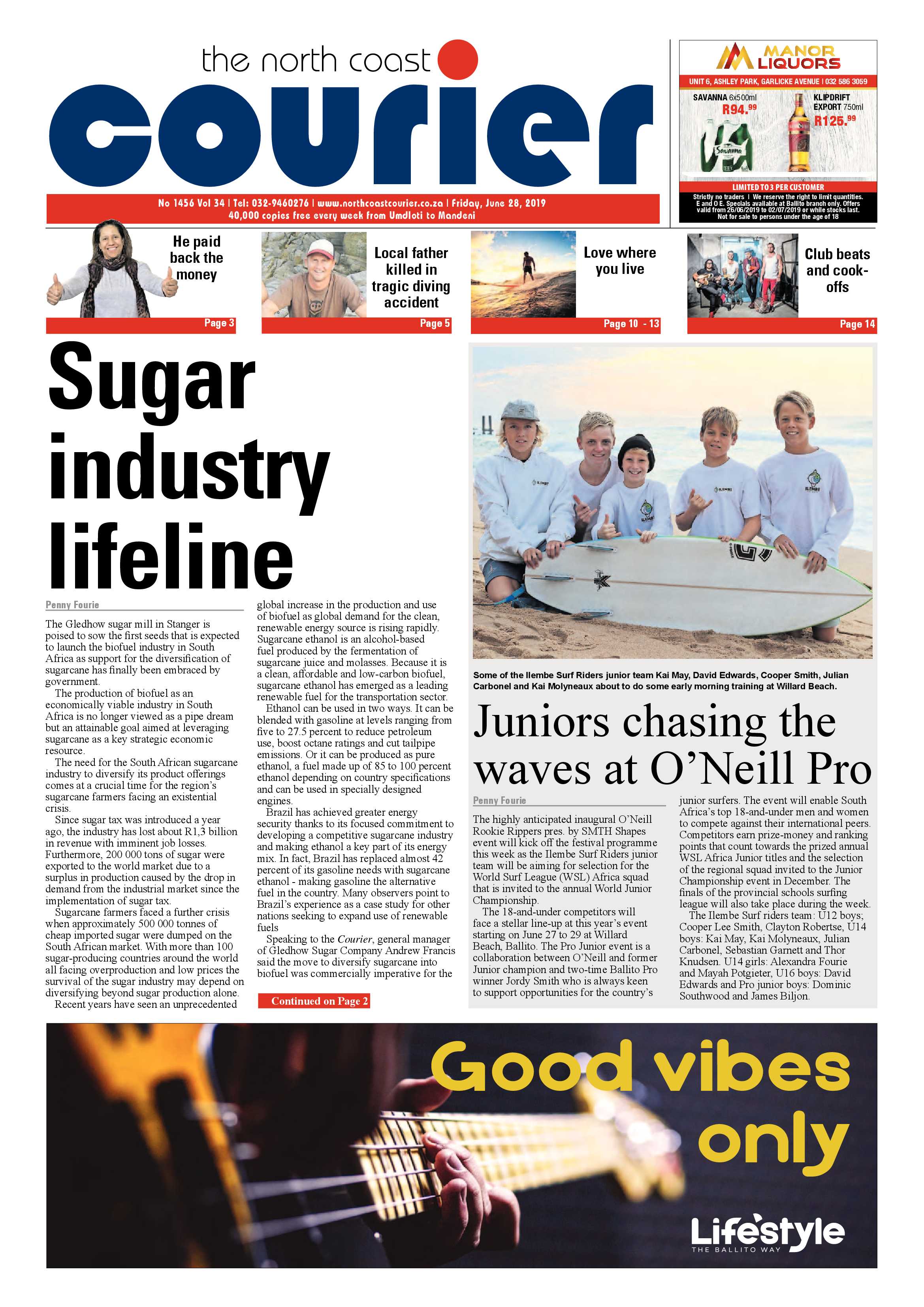 The North Coast Courier 28 June 2019 page 1