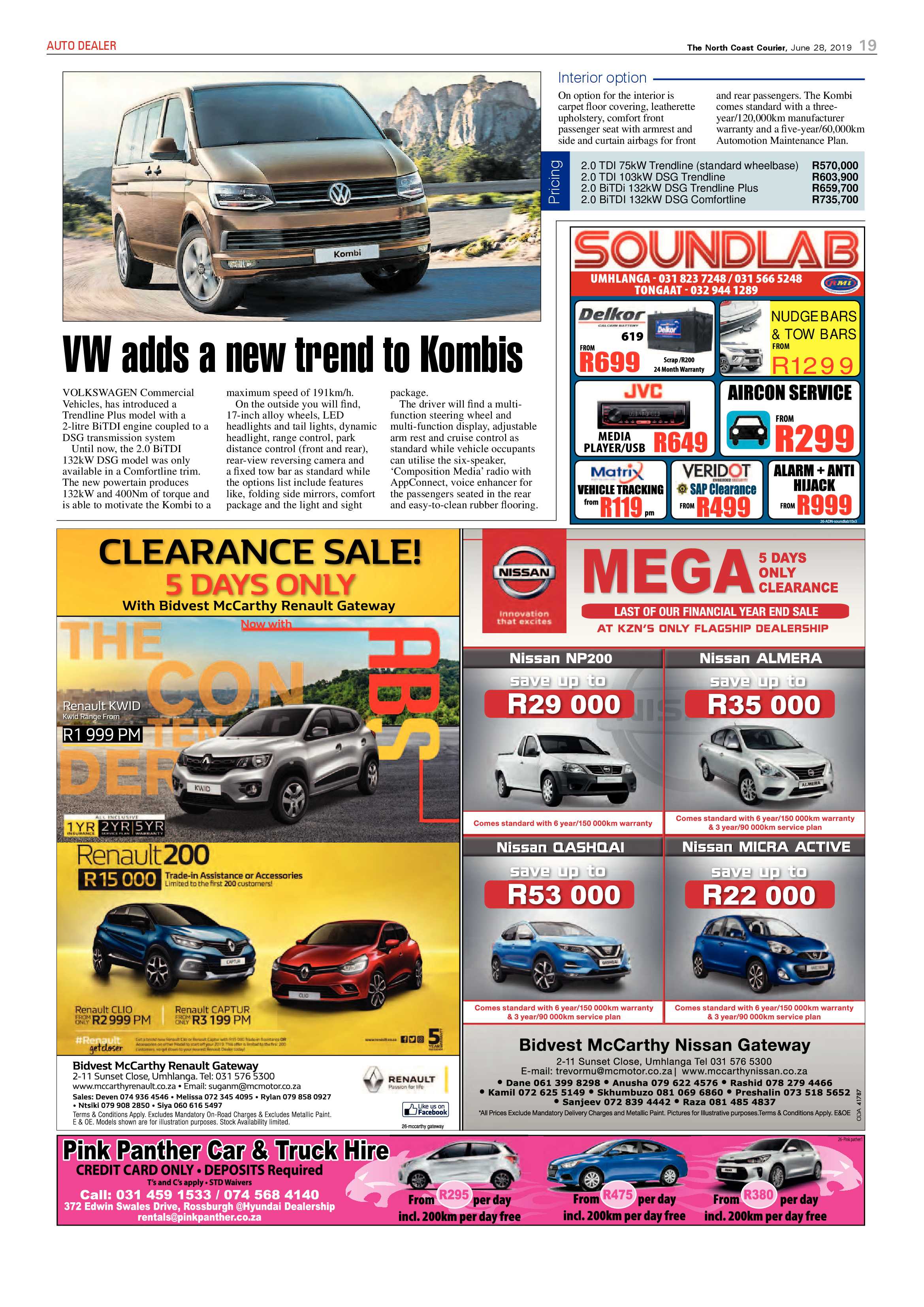 The North Coast Courier 28 June 2019 page 19
