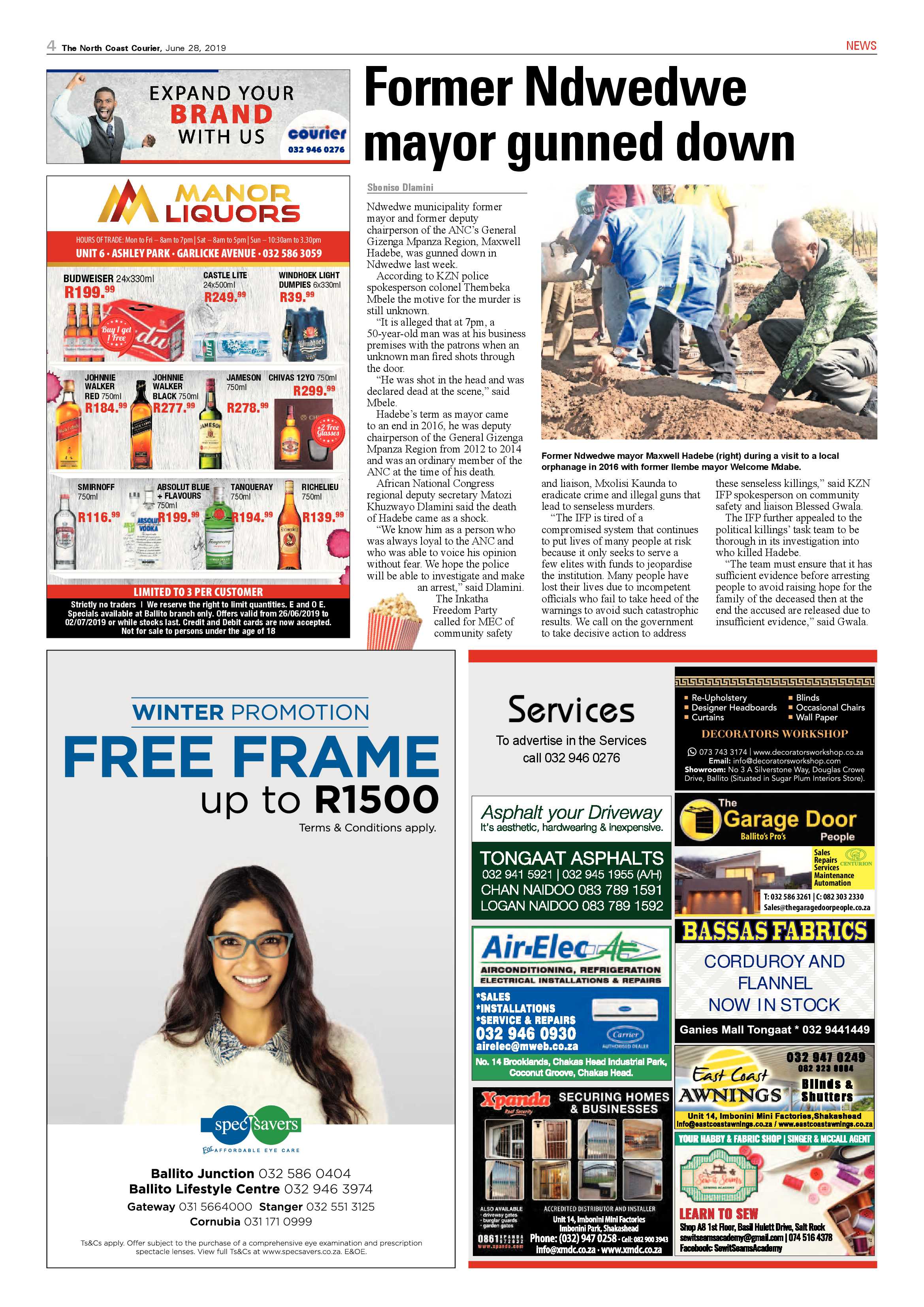 The North Coast Courier 28 June 2019 page 4