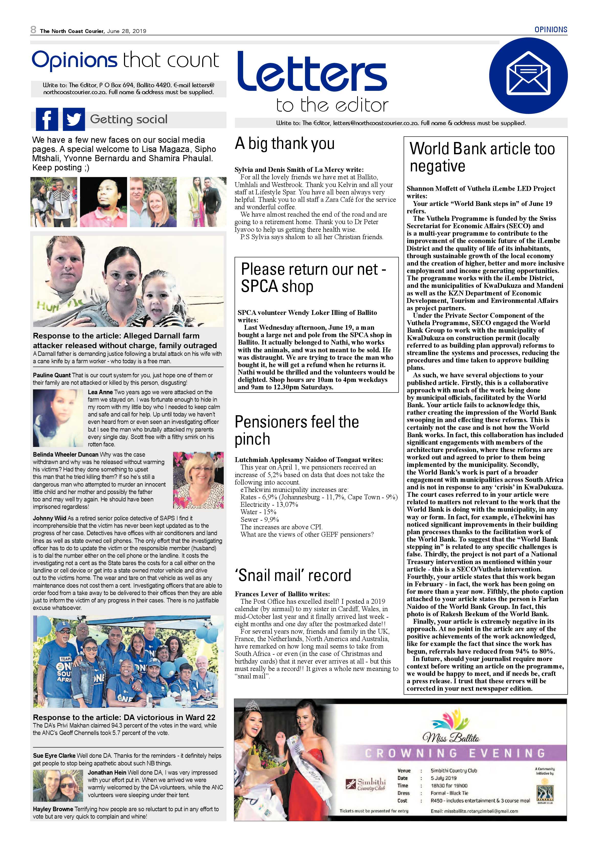 The North Coast Courier 28 June 2019 page 8