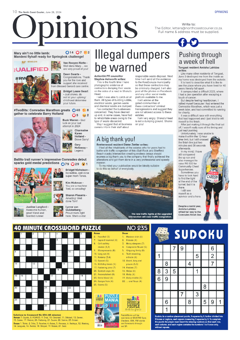 The North Coast Courier – 28 June 2024 page 10