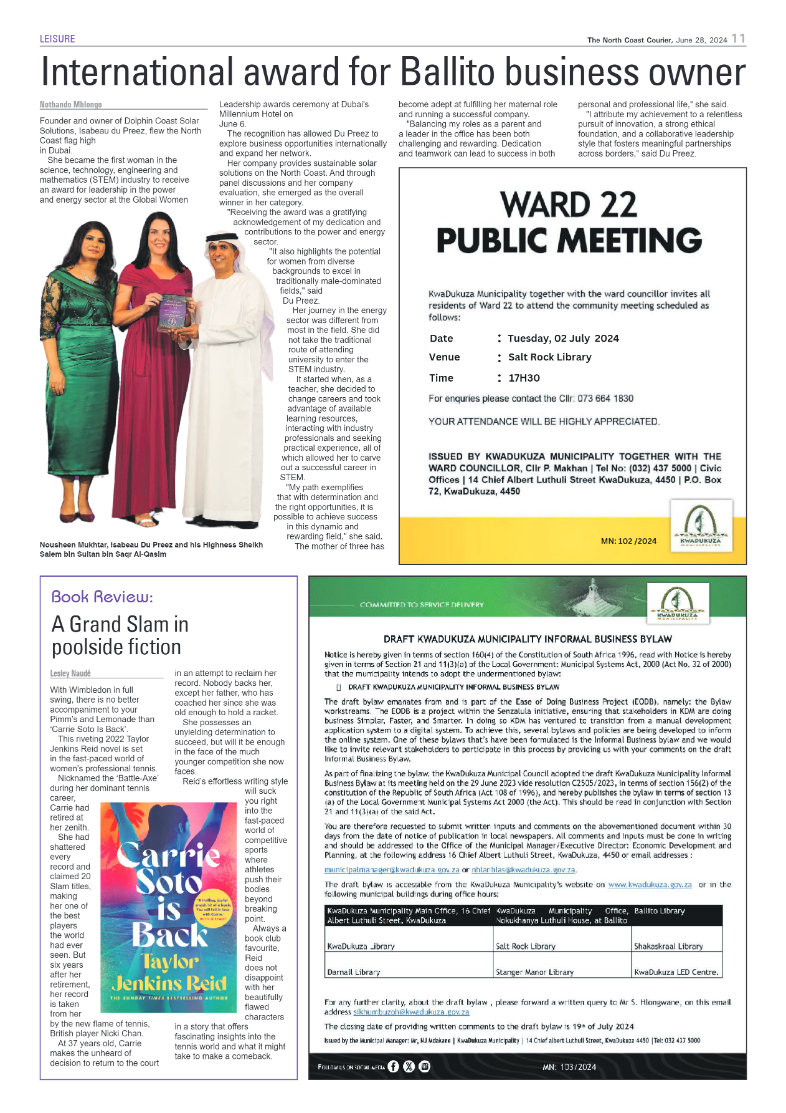 The North Coast Courier – 28 June 2024 page 11