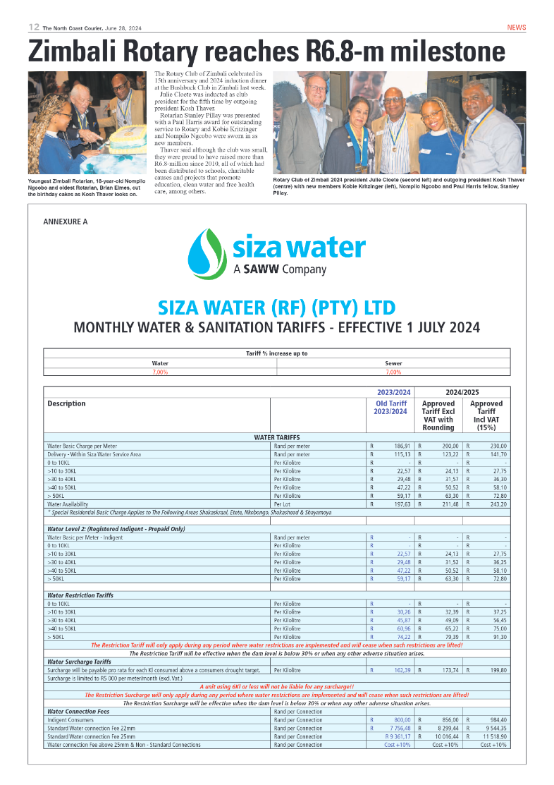 The North Coast Courier – 28 June 2024 page 12