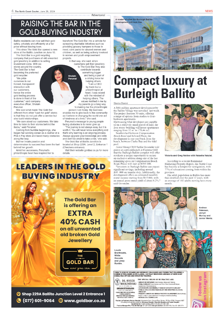 The North Coast Courier – 28 June 2024 page 4