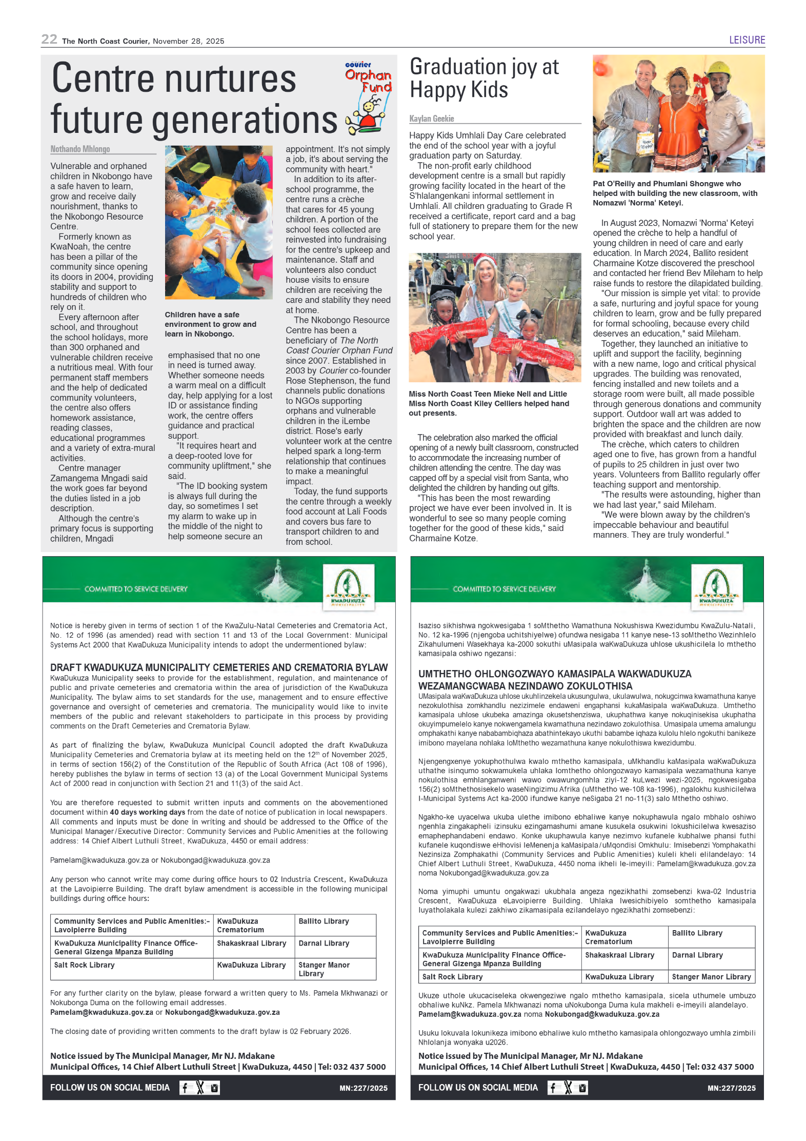 The North Coast Courier – 28 November 2025 page 22