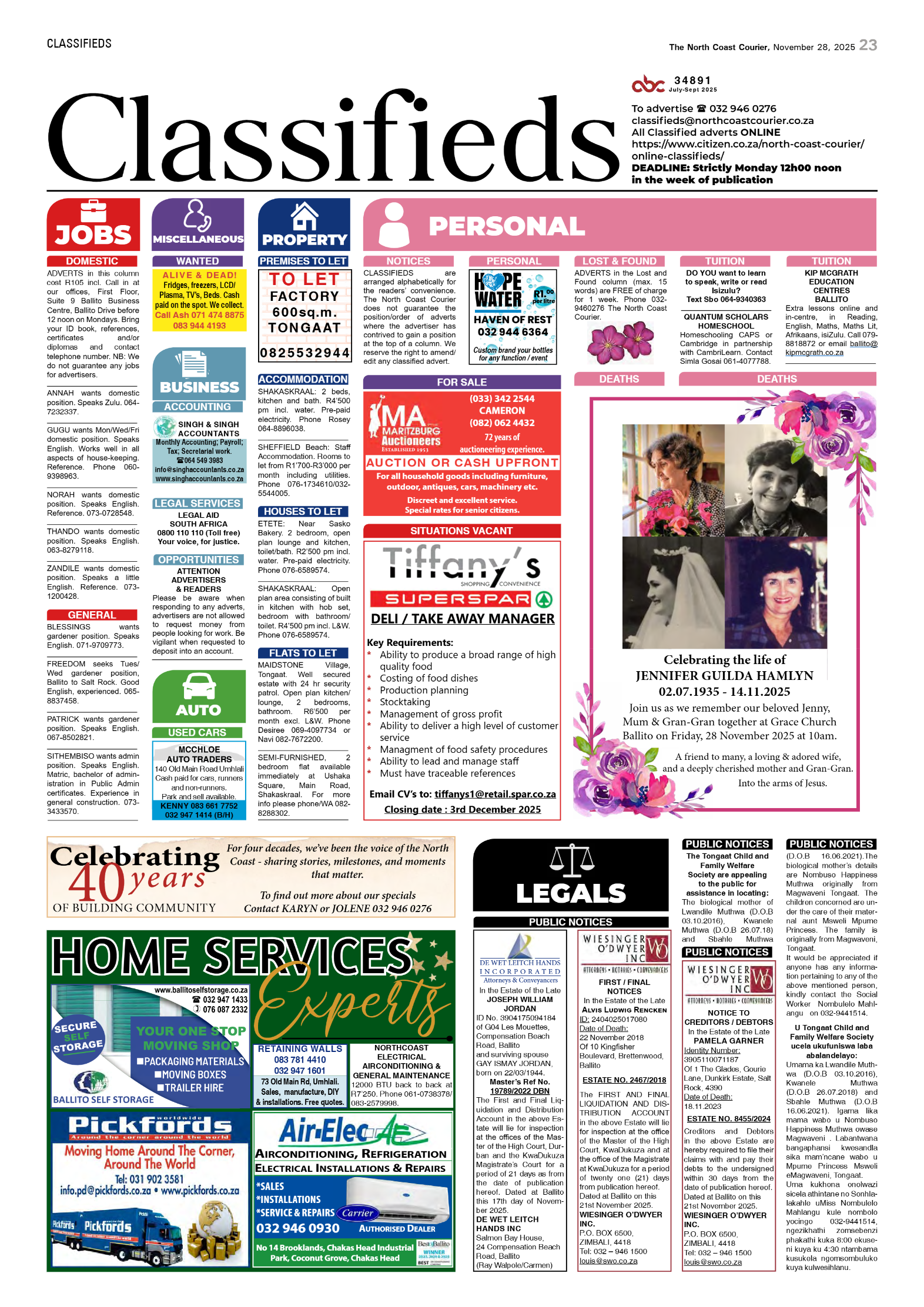 The North Coast Courier – 28 November 2025 page 23