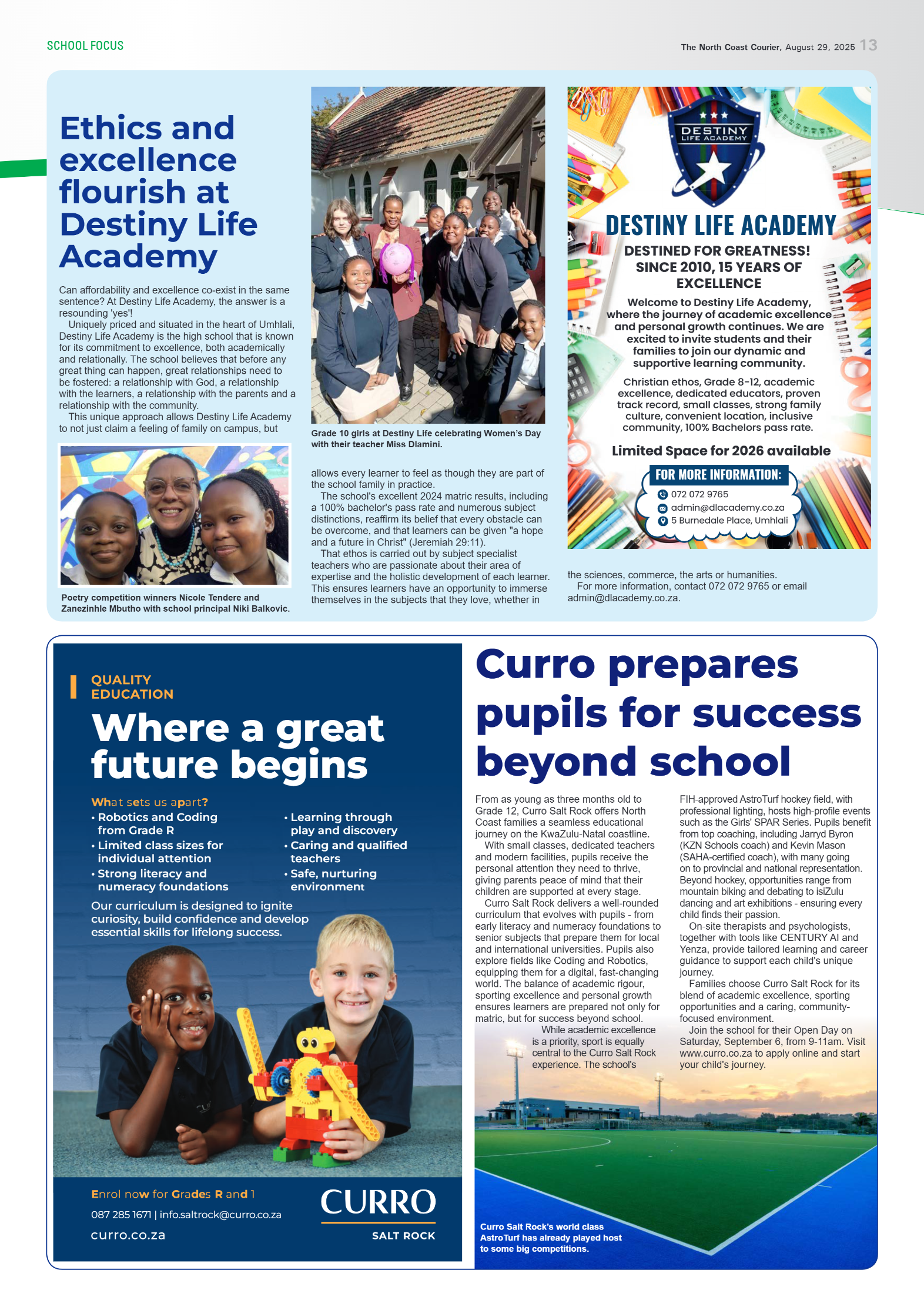 The North Coast Courier – 29 August 2025 page 13