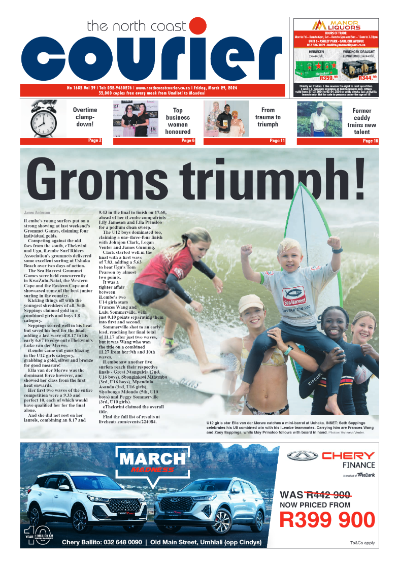 The North Coast Courier 29 March 2024 page 1
