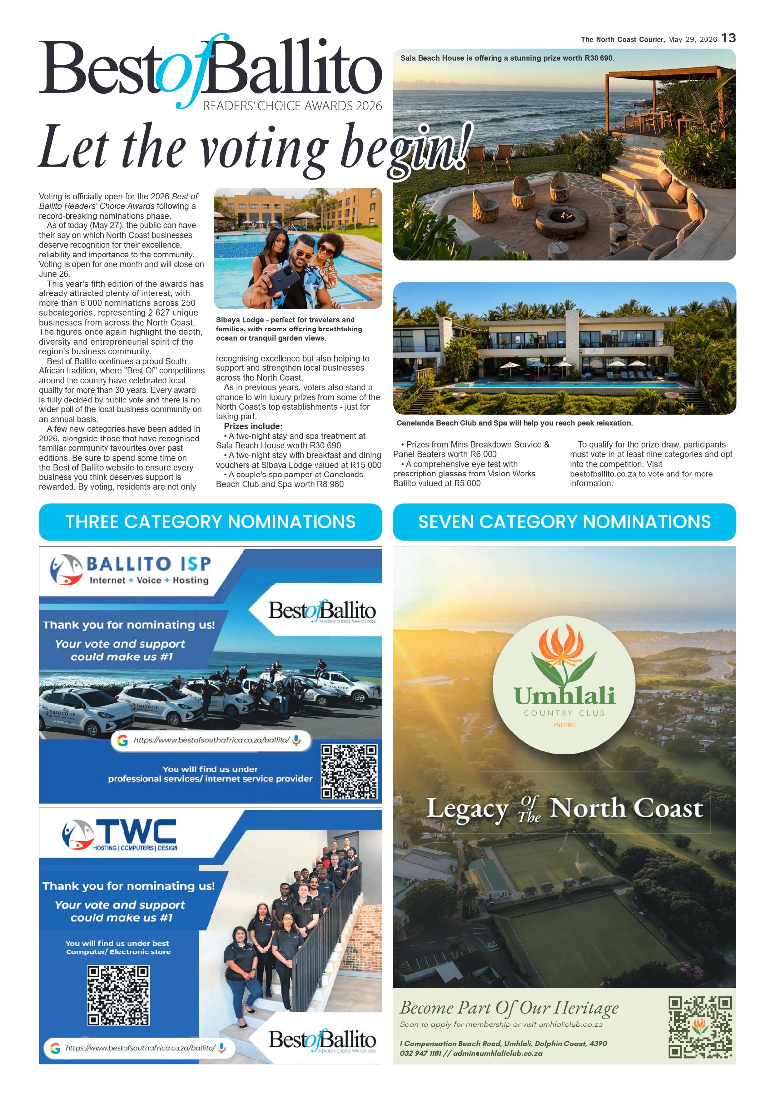 The North Coast Courier – 29 May 2026 page 13