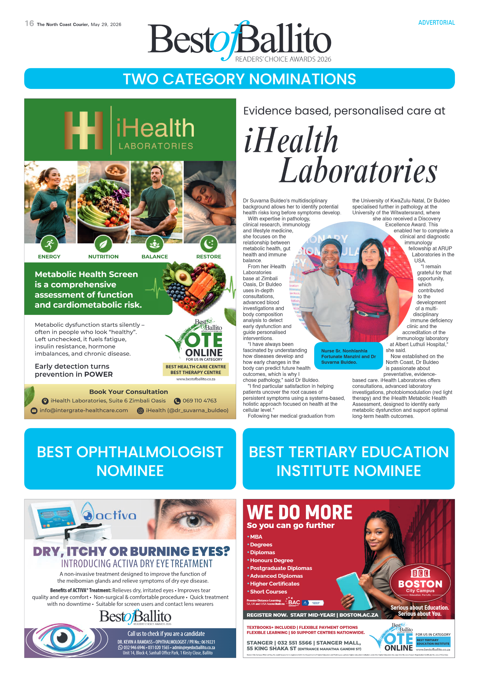 The North Coast Courier – 29 May 2026 page 16