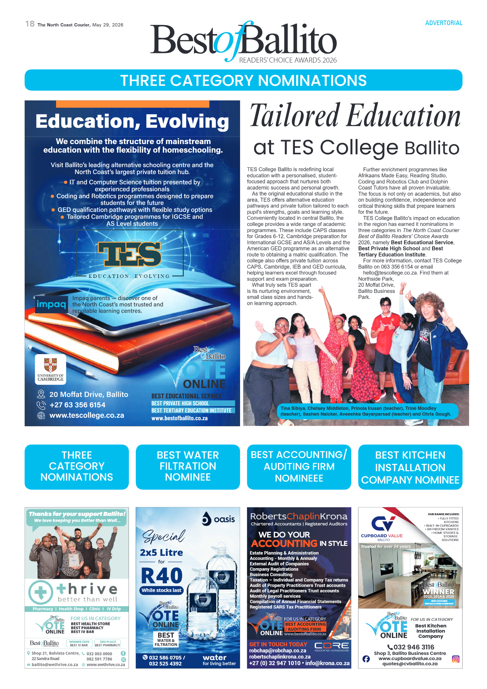 The North Coast Courier – 29 May 2026 page 18