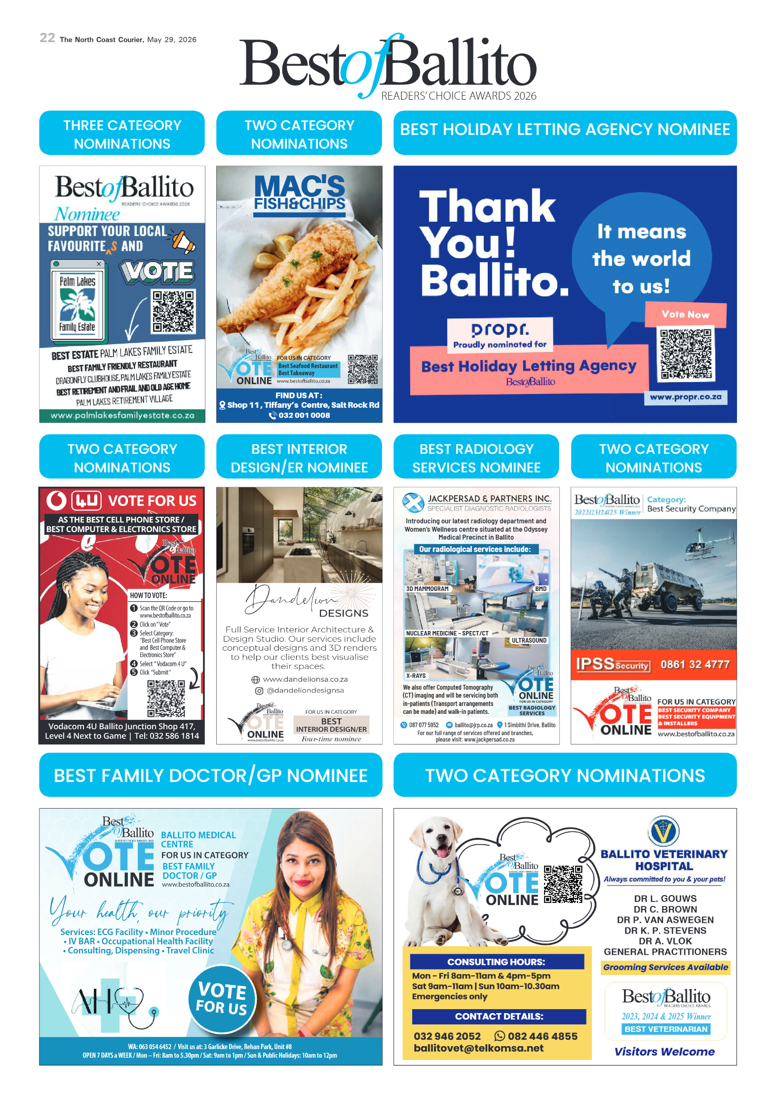 The North Coast Courier – 29 May 2026 page 22