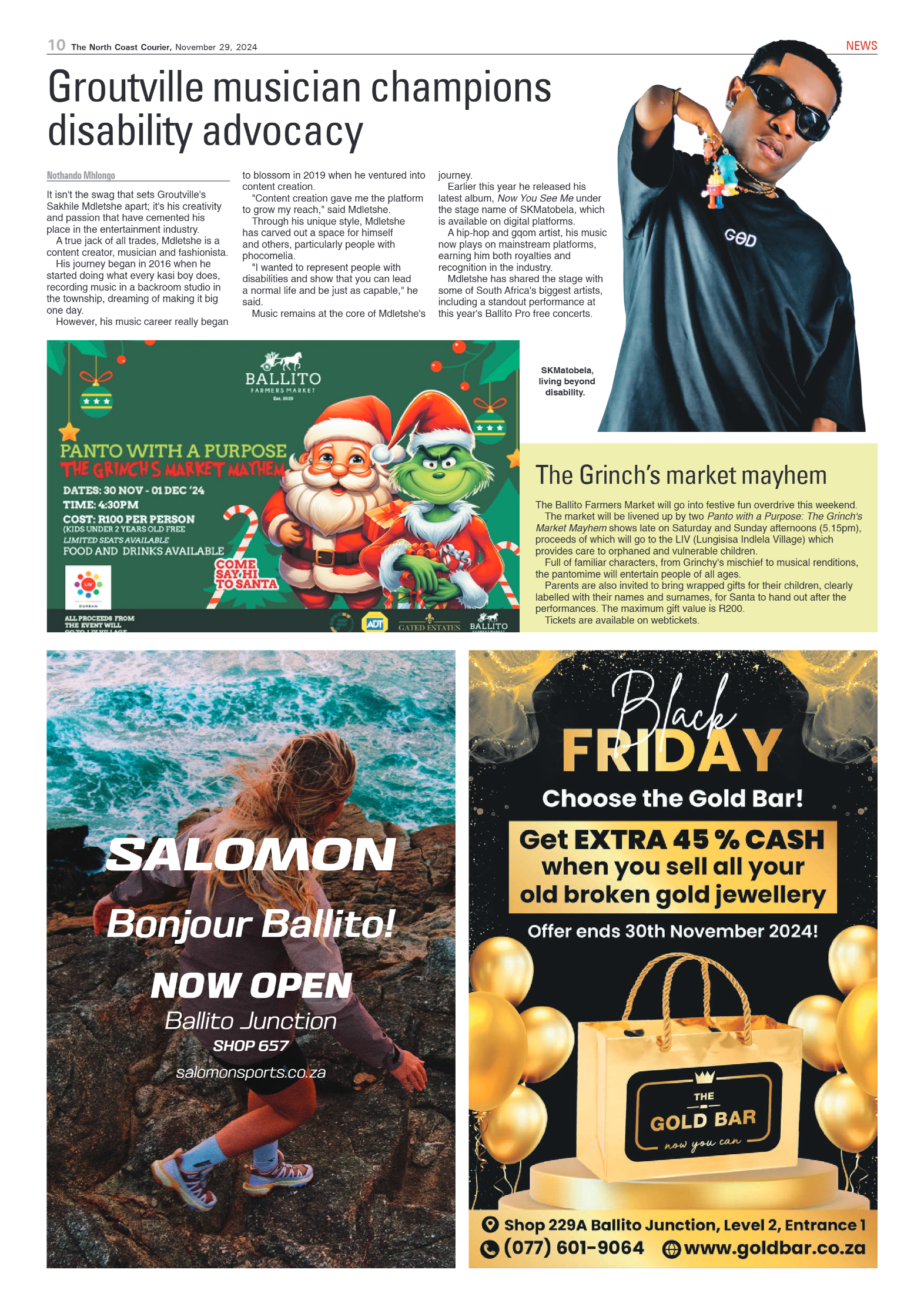The North Coast Courier – 29 November 2024 page 10