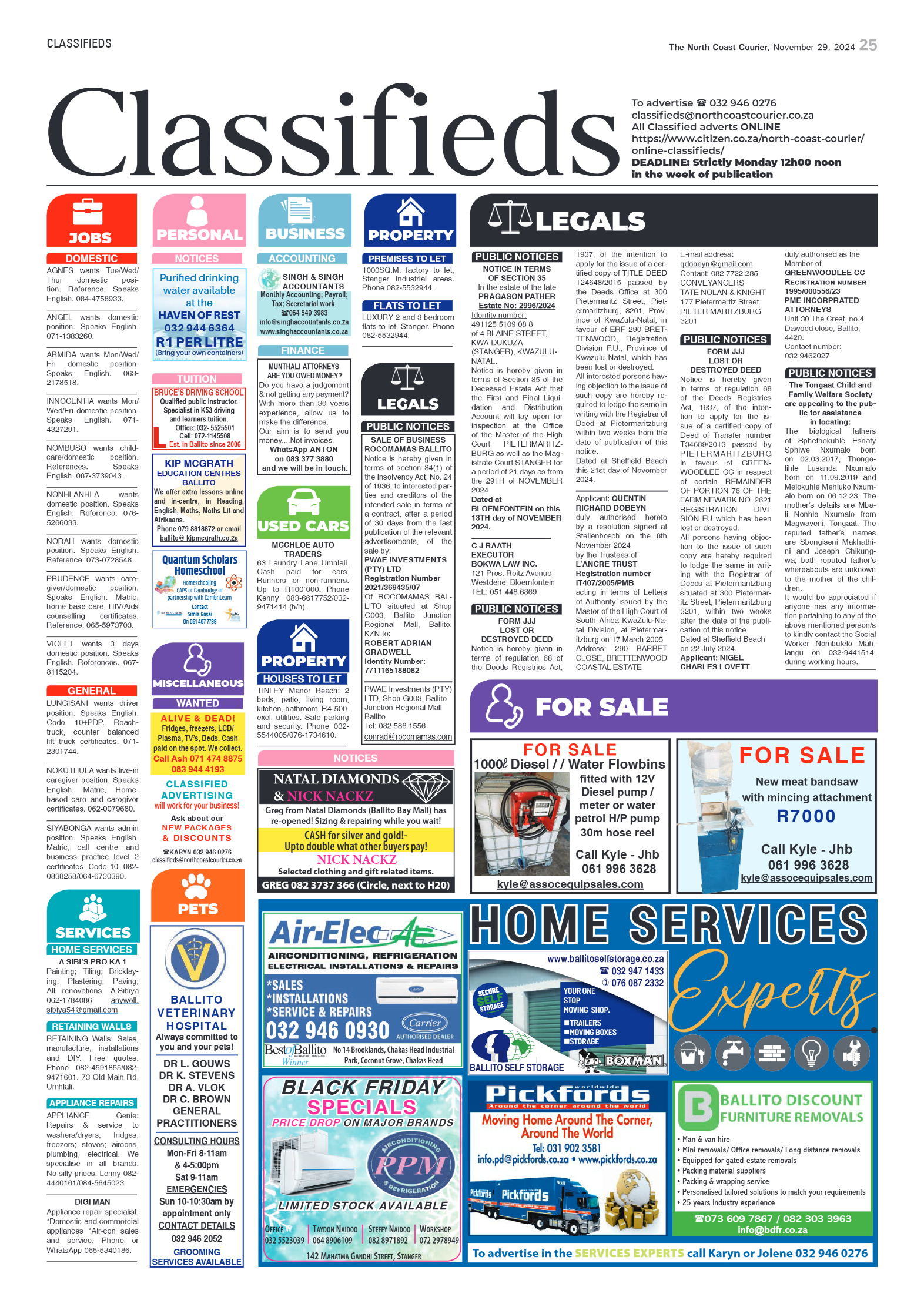 The North Coast Courier – 29 November 2024 page 25
